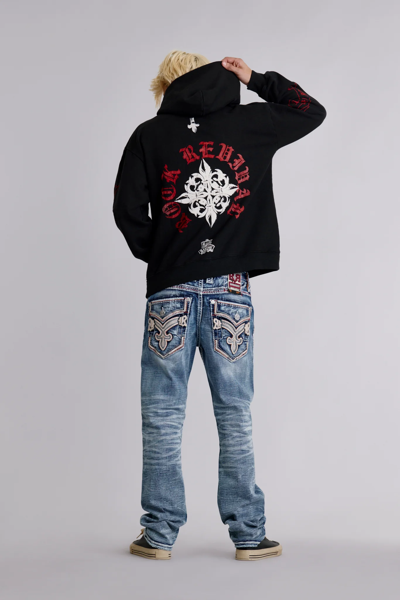 Infernal Fleur Hoodie in Black - Image 5