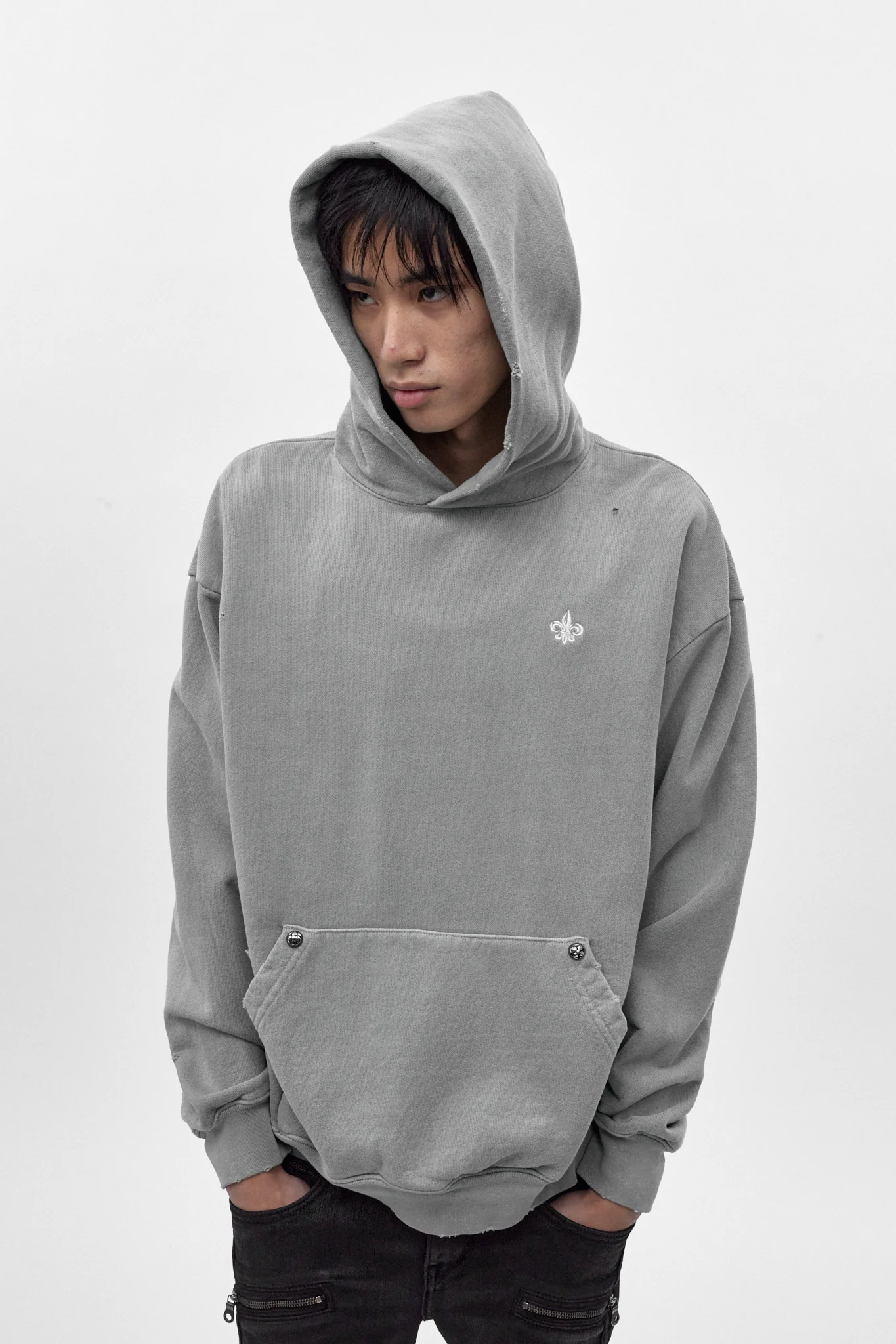 Rock Essential Hoodie in Gray