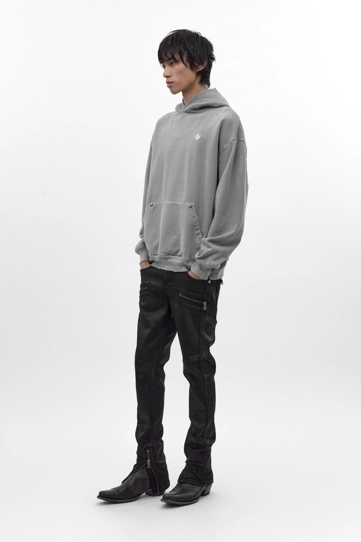 Rock Essential Hoodie in Gray - Image 5