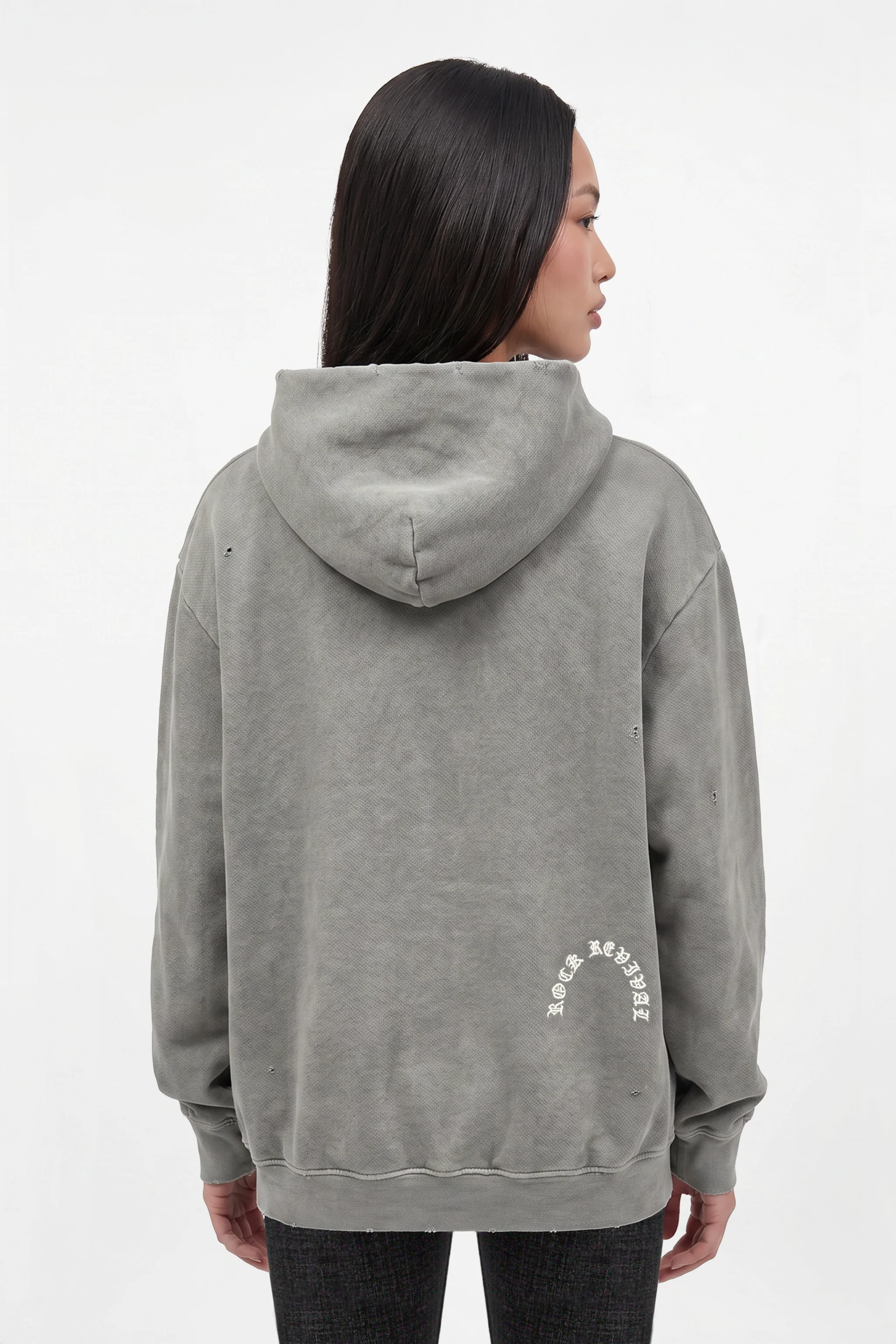 Rock Essential Hoodie in Gray (W) - Image 2