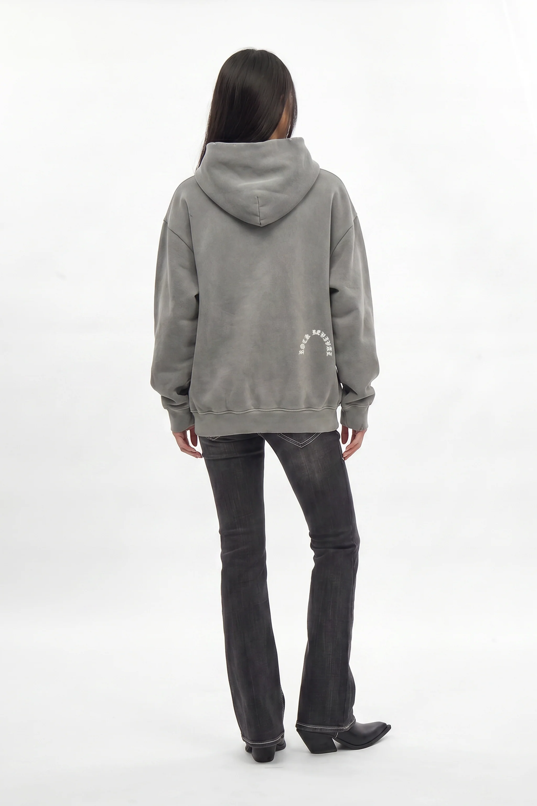 Rock Essential Hoodie in Gray (W) - Image 5