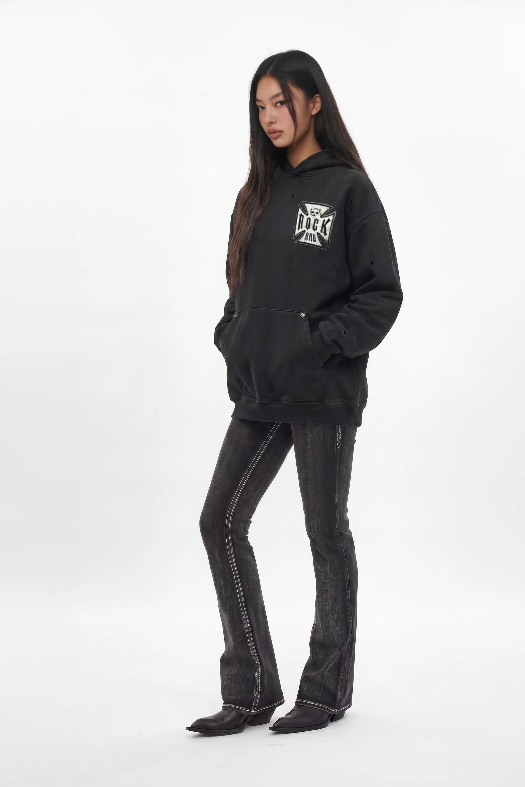 Iron Relic Hoodie in Black (W) - Image 6