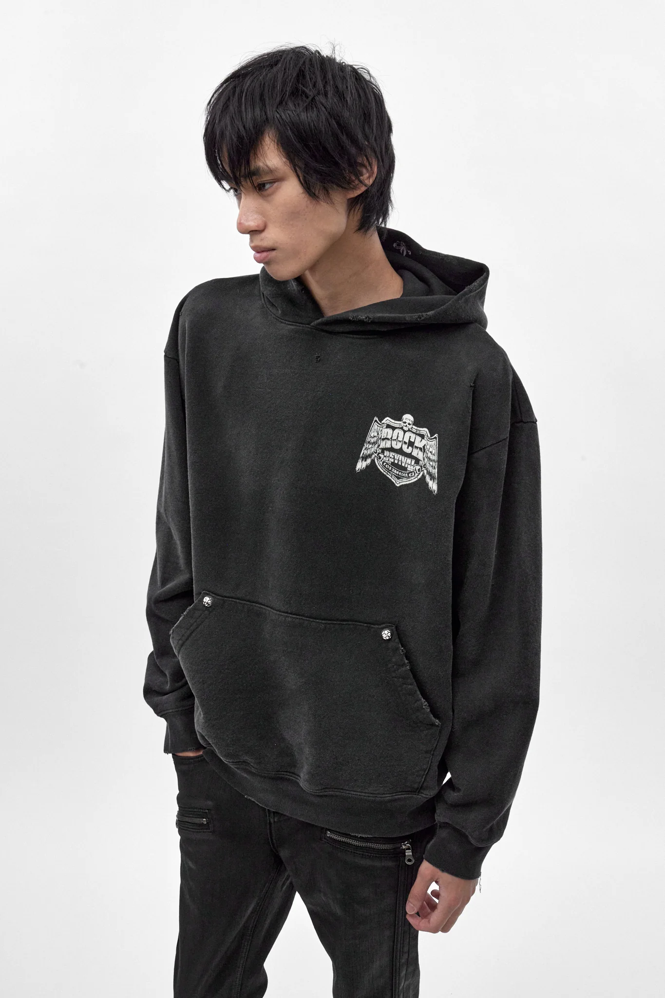 Mayhem Hoodie in Black - Image 2