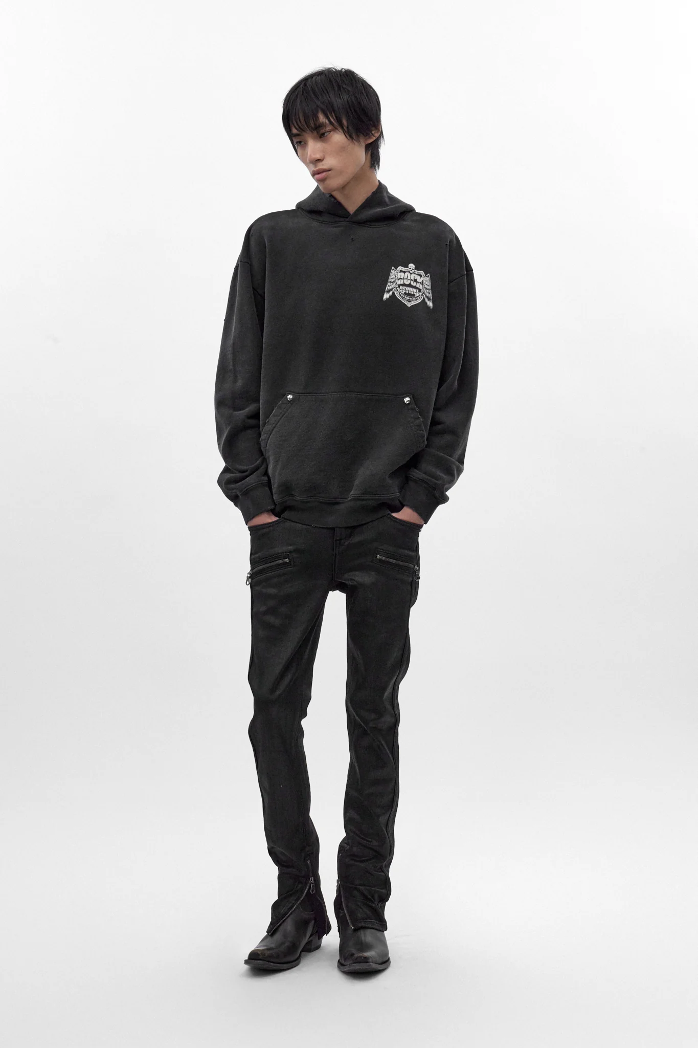 Mayhem Hoodie in Black - Image 4