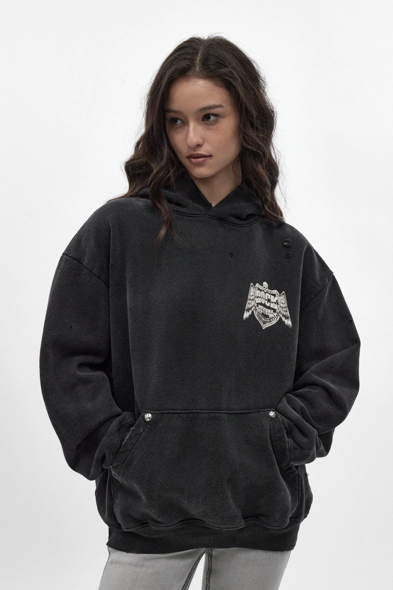 Mayhem Hoodie in Black (W)