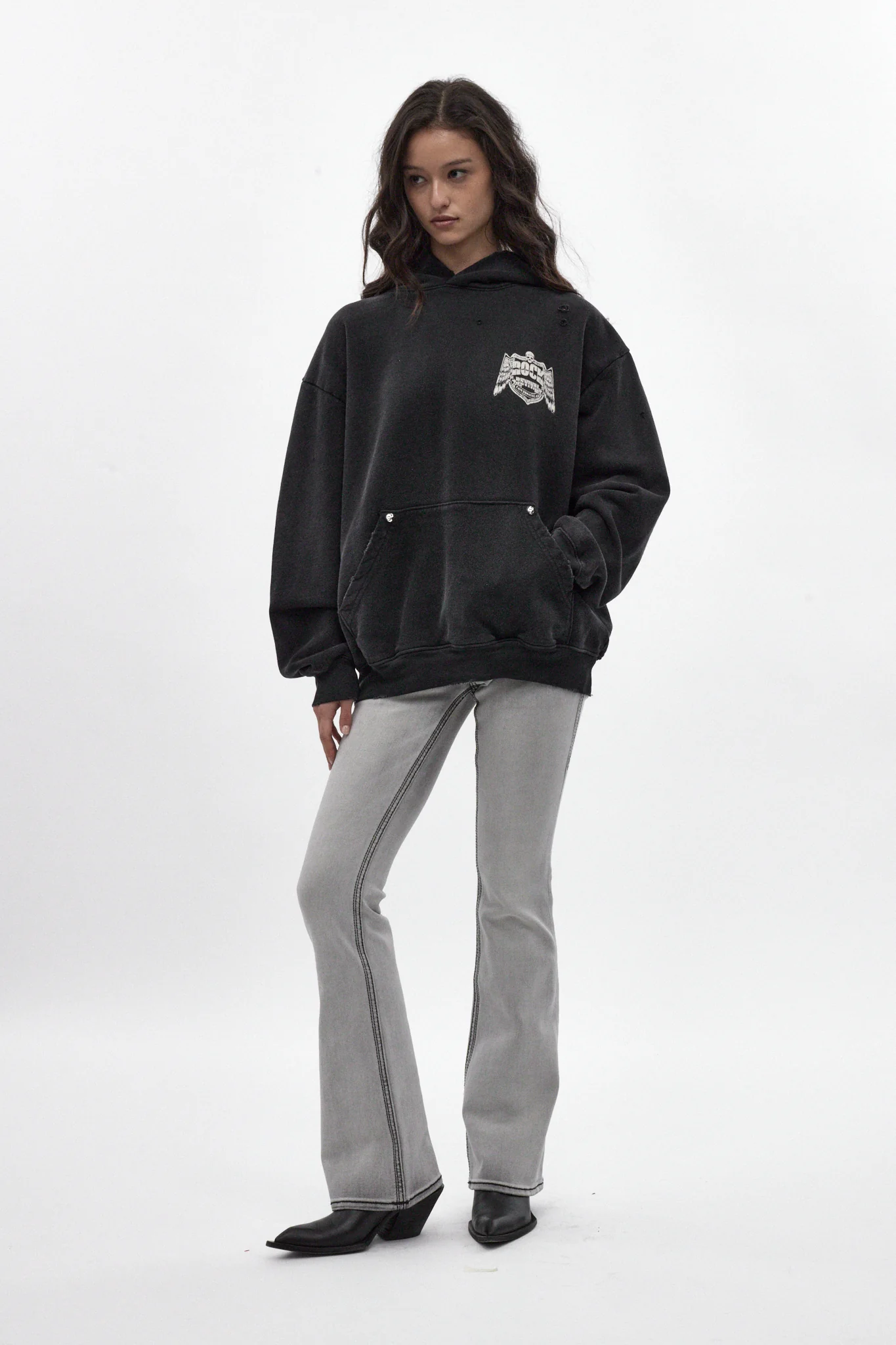 Mayhem Hoodie in Black (W) - Image 4