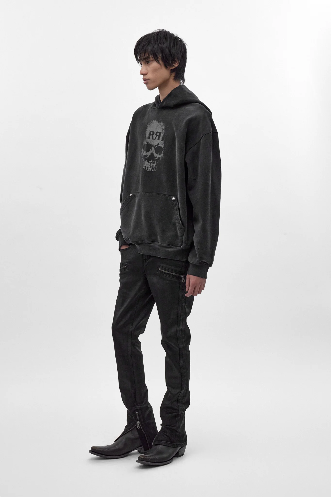 Graveyard Hoodie in Black - Image 6