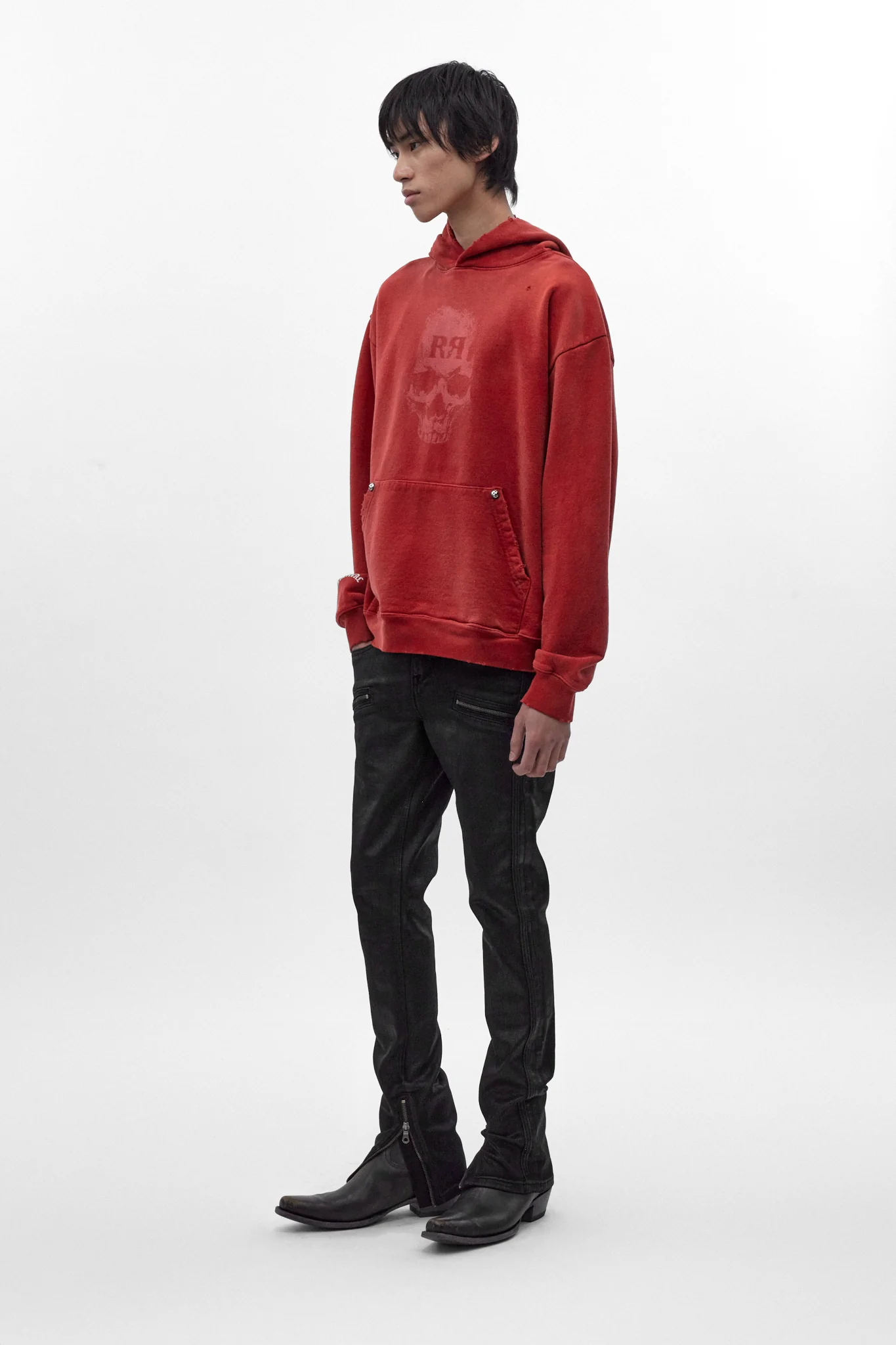 Graveyard Hoodie in Red - Image 5