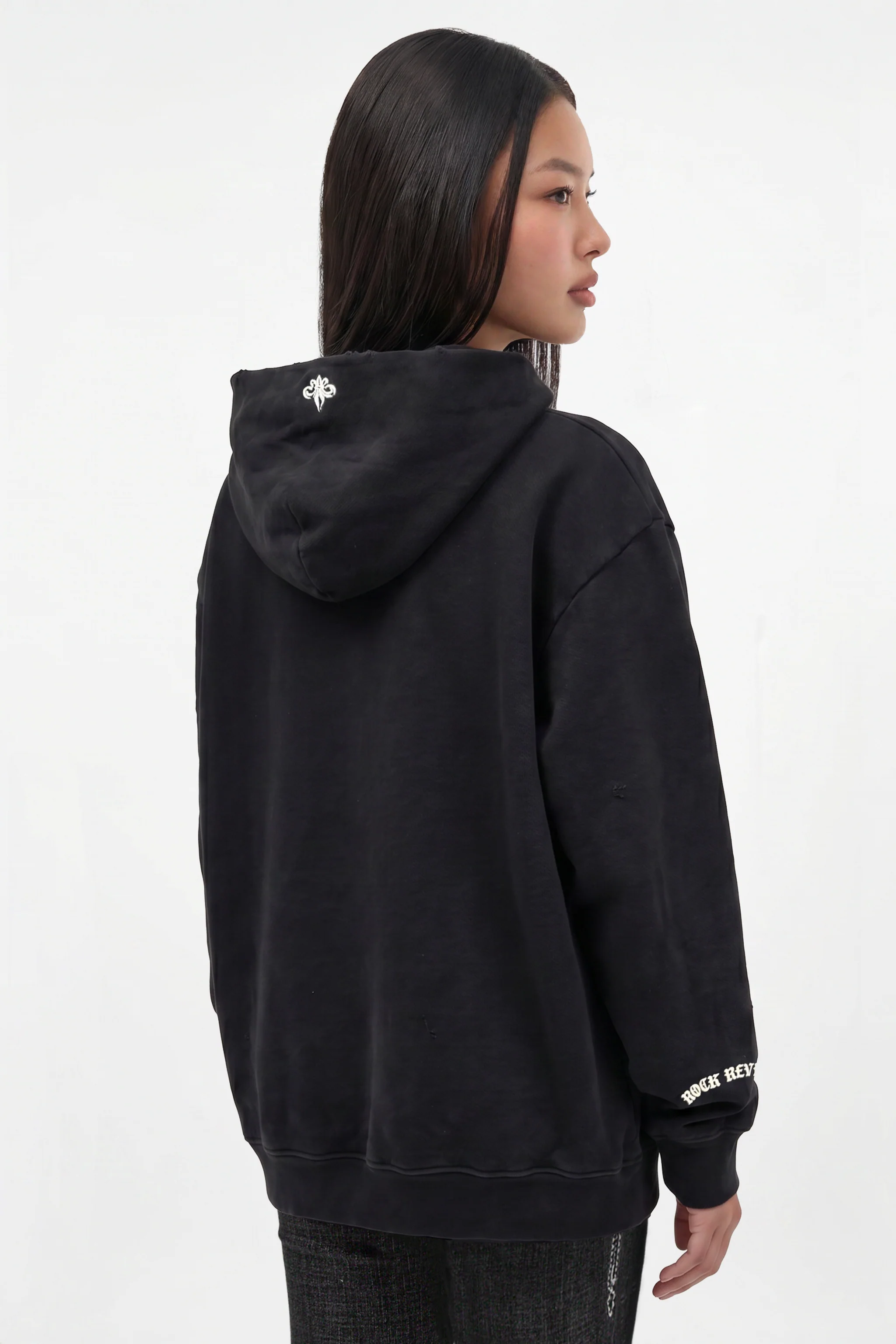 Graveyard Hoodie in Black (W) - Image 2