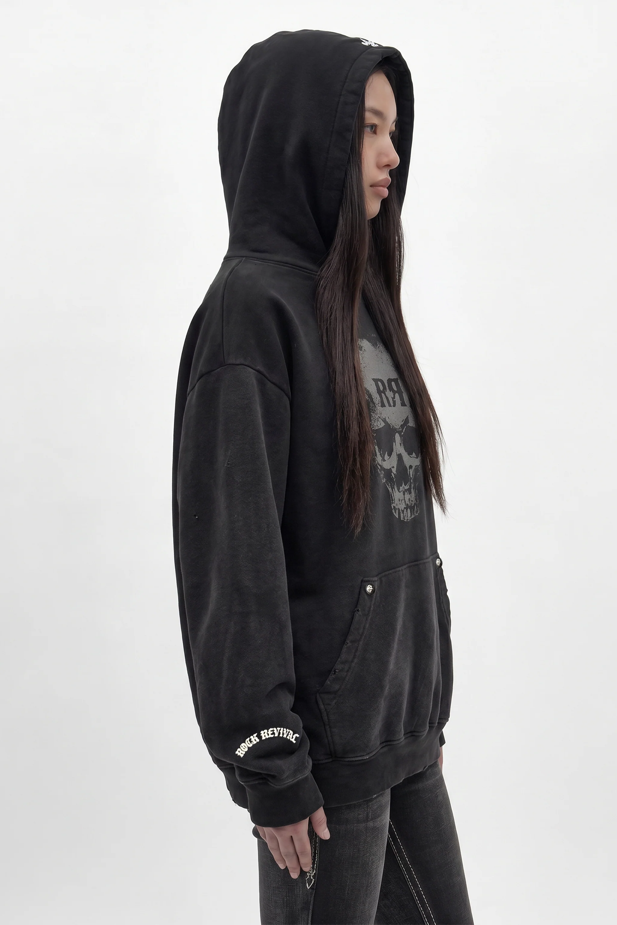 Graveyard Hoodie in Black (W) - Image 3