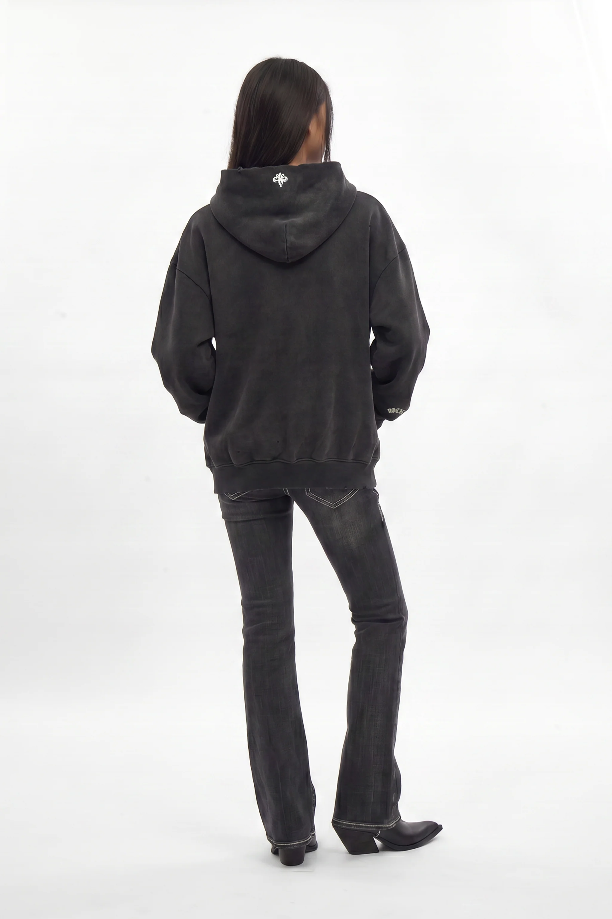 Graveyard Hoodie in Black (W) - Image 4