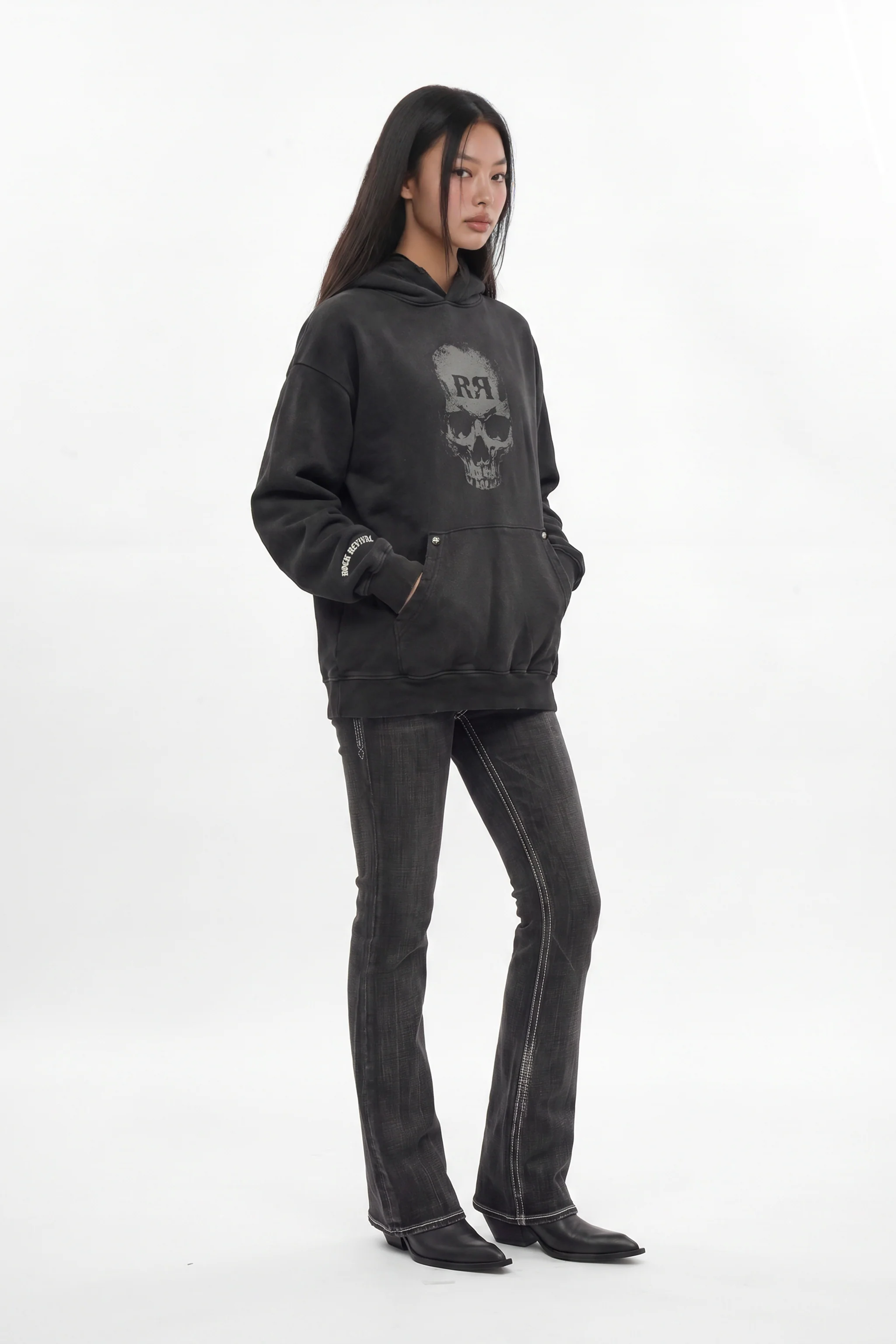 Graveyard Hoodie in Black (W) - Image 5