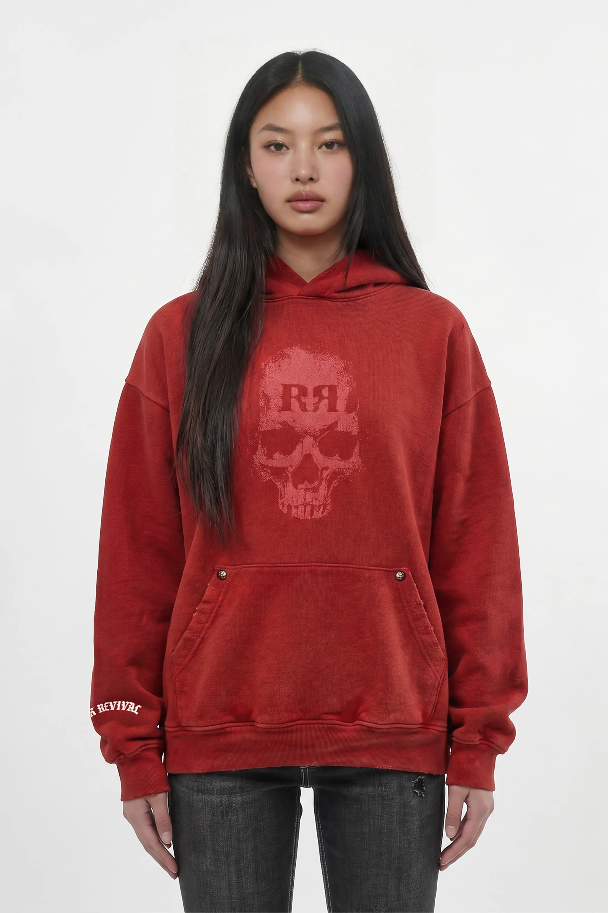 Graveyard Hoodie in Red (W)