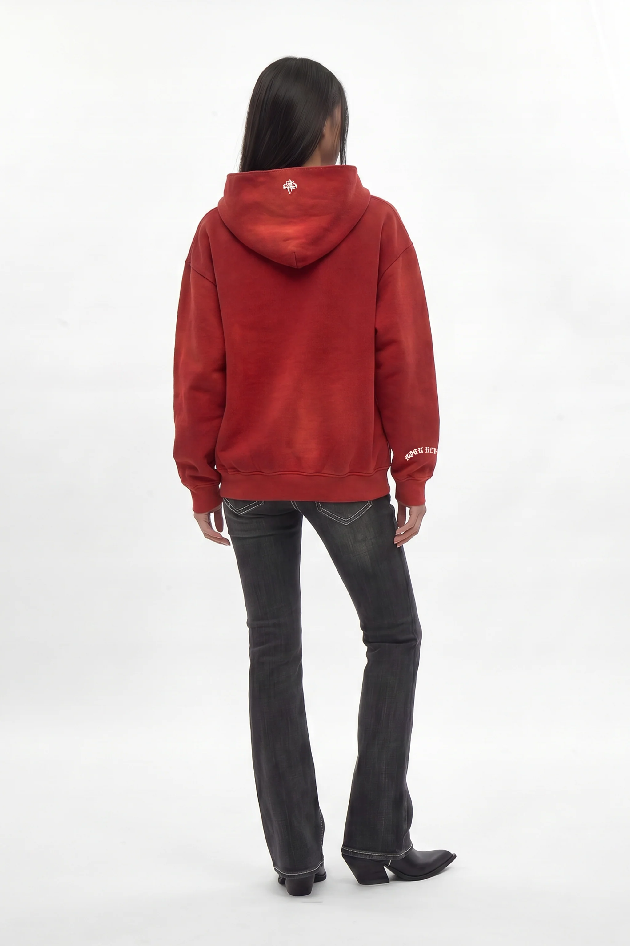 Graveyard Hoodie in Red (W) - Image 4