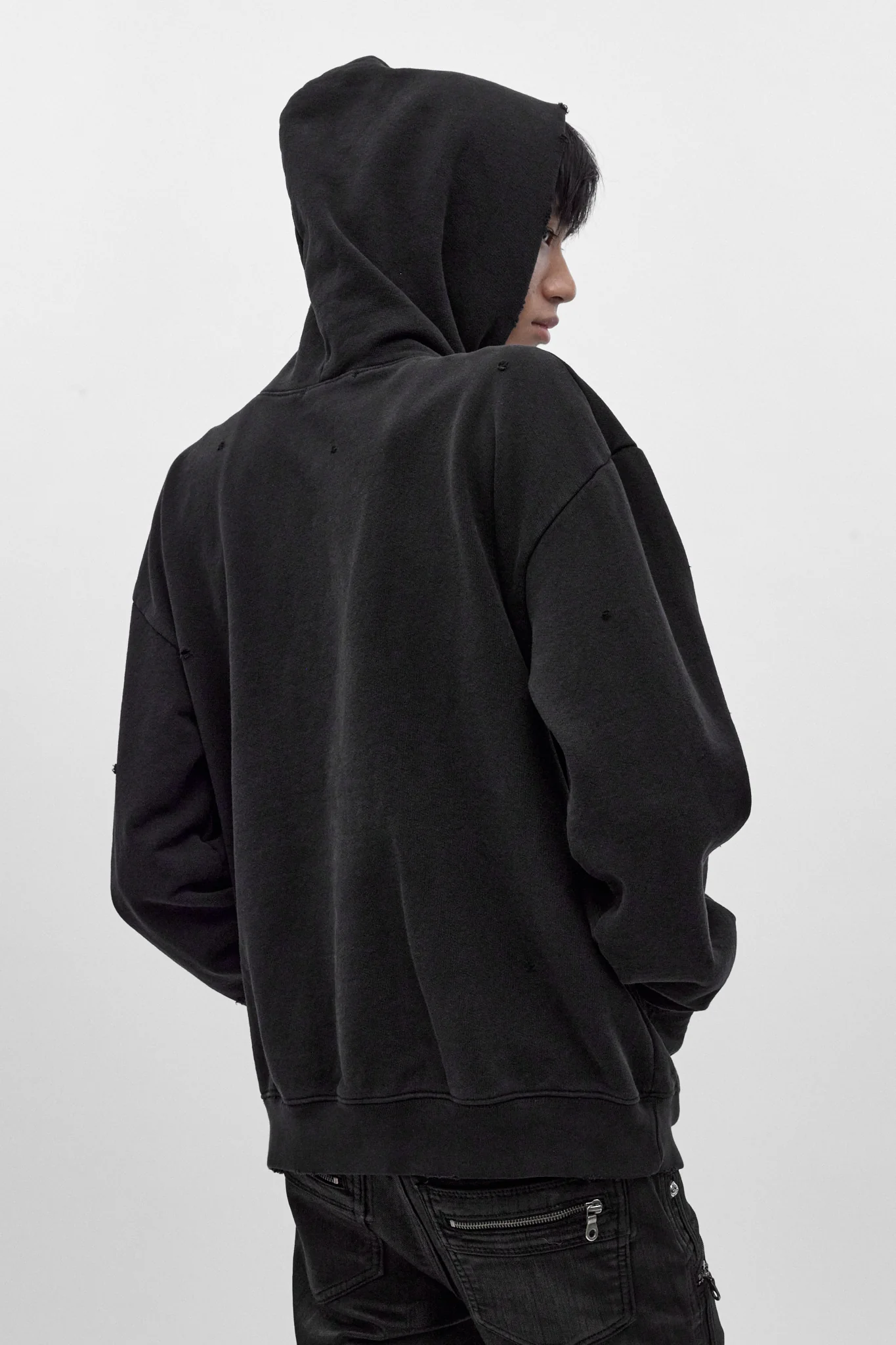 Grim Hoodie in Black - Image 2