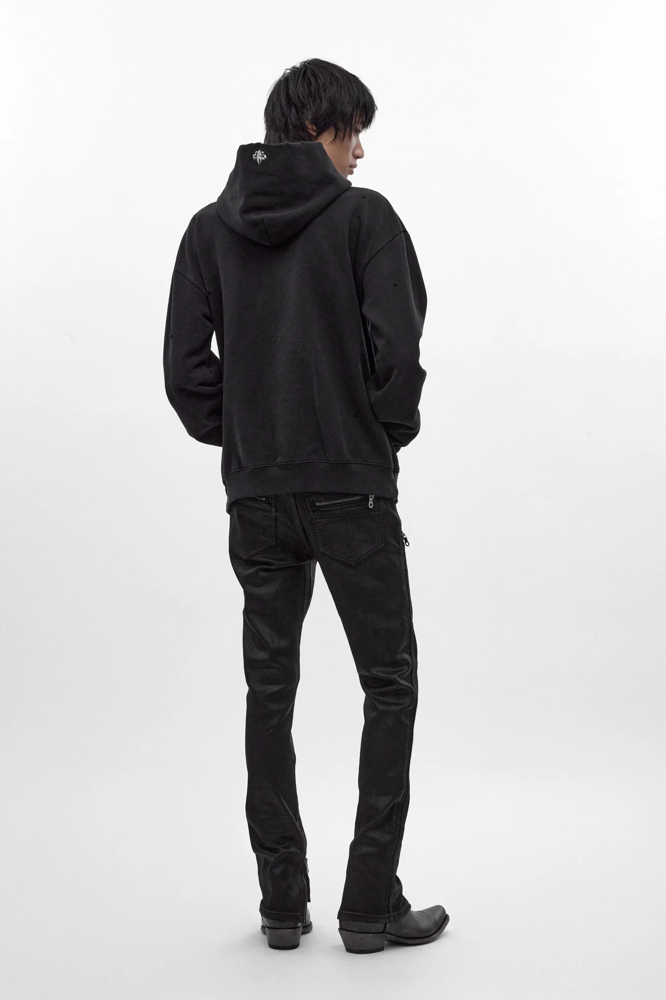 Grim Hoodie in Black - Image 3