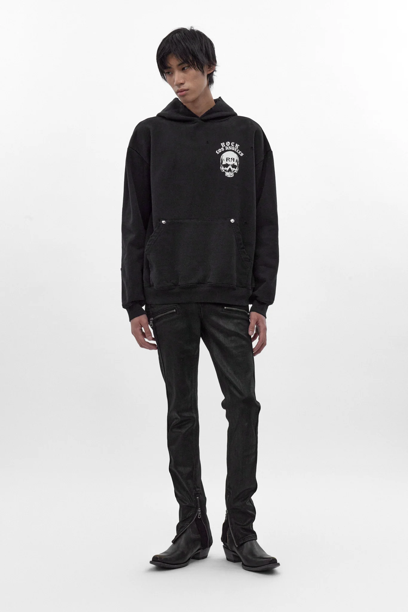 Grim Hoodie in Black - Image 4