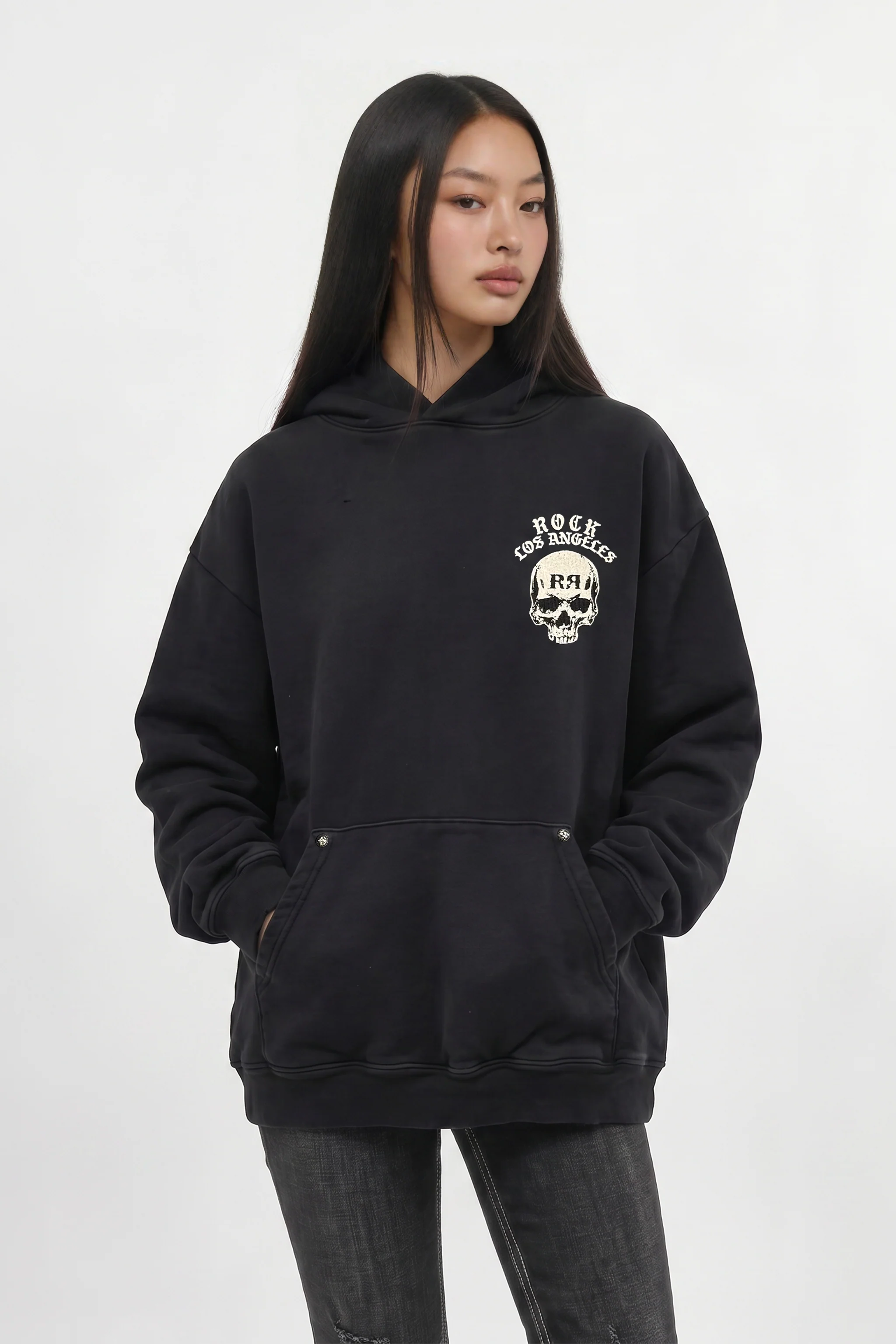 Grim Hoodie in Black (W)
