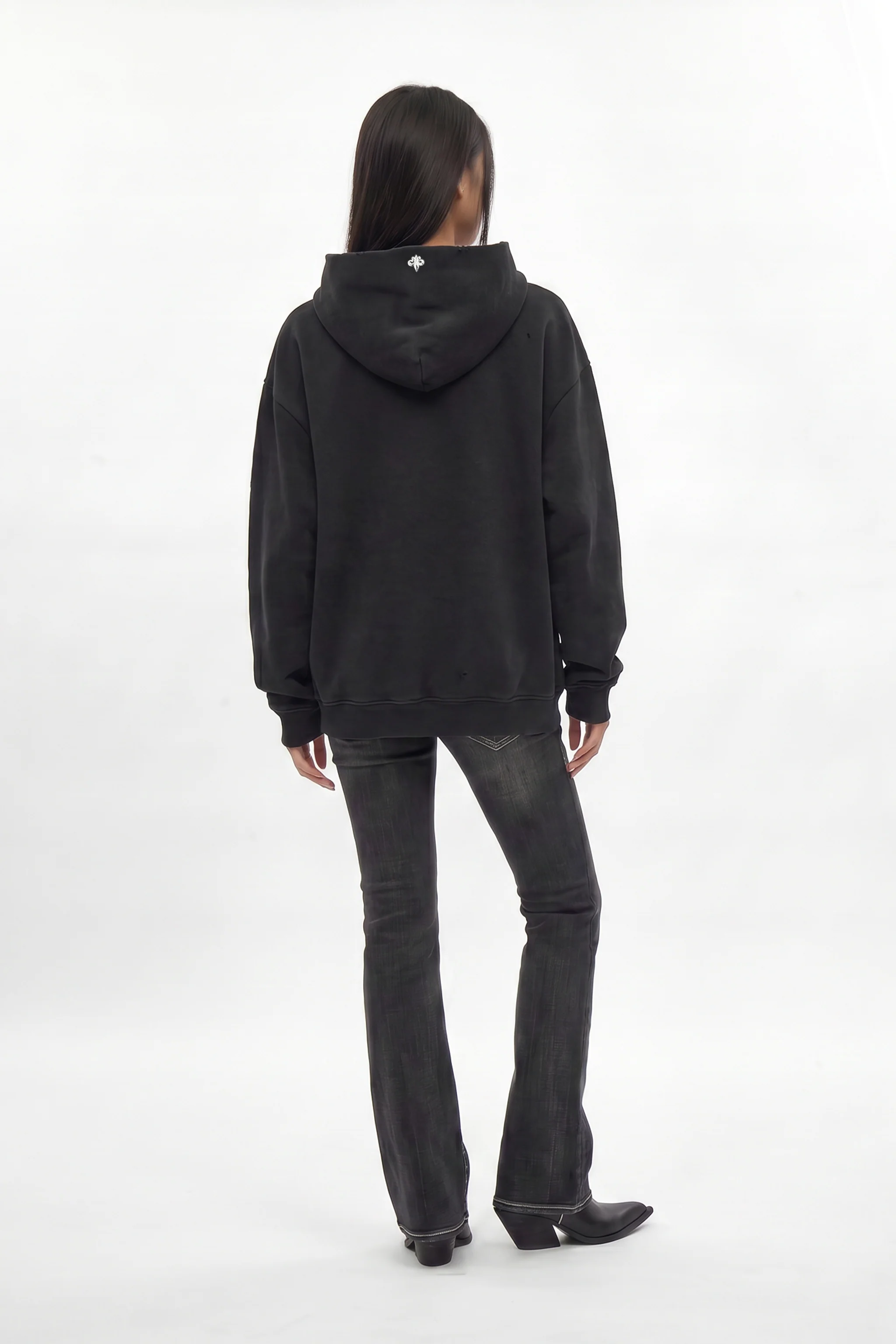 Grim Hoodie in Black (W) - Image 4