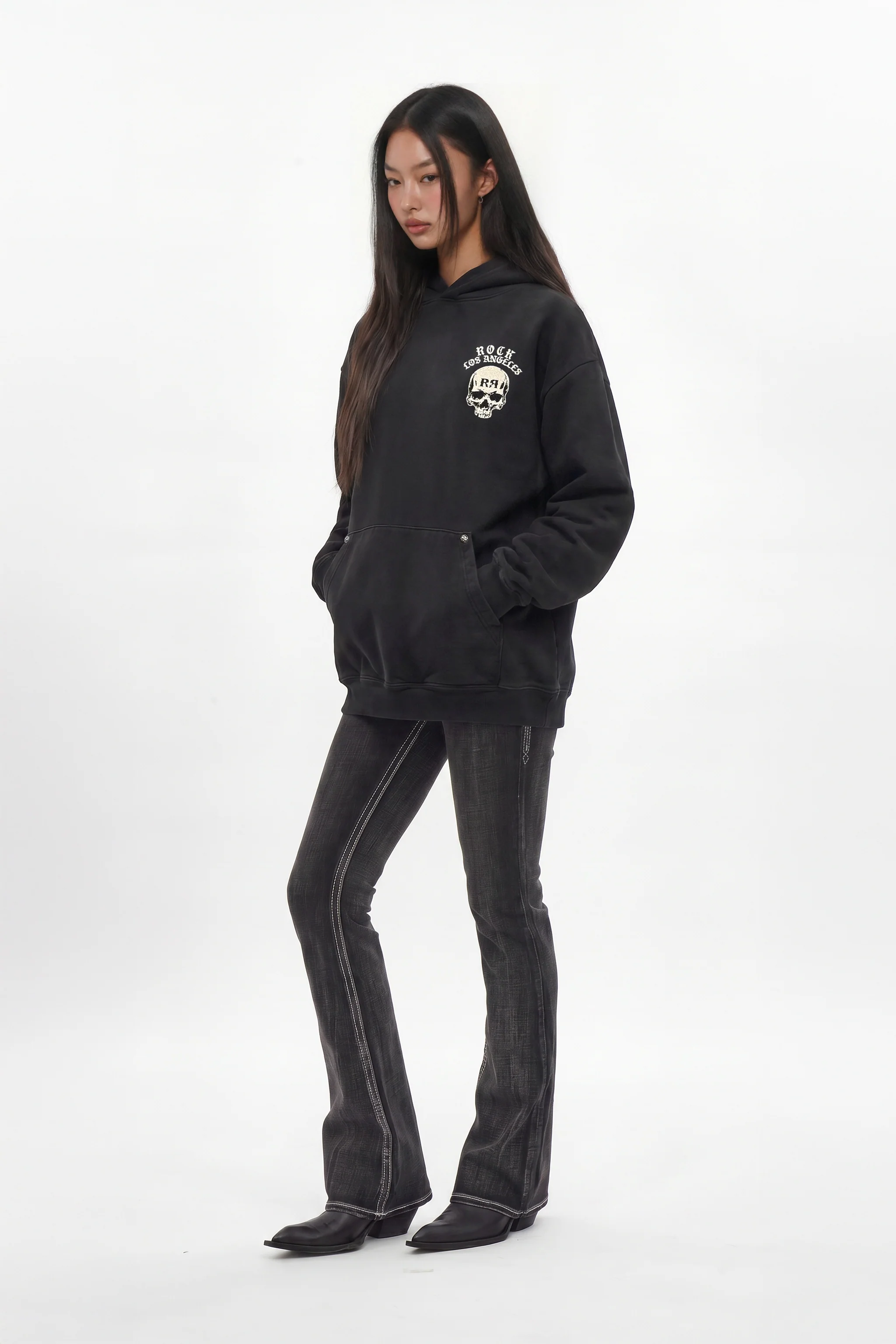 Grim Hoodie in Black (W) - Image 6