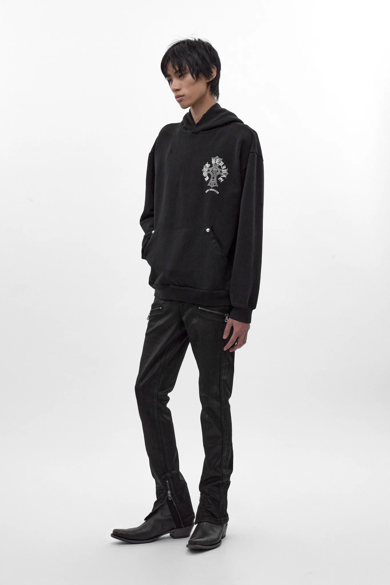 Silent Cross Hoodie in Black - Image 4