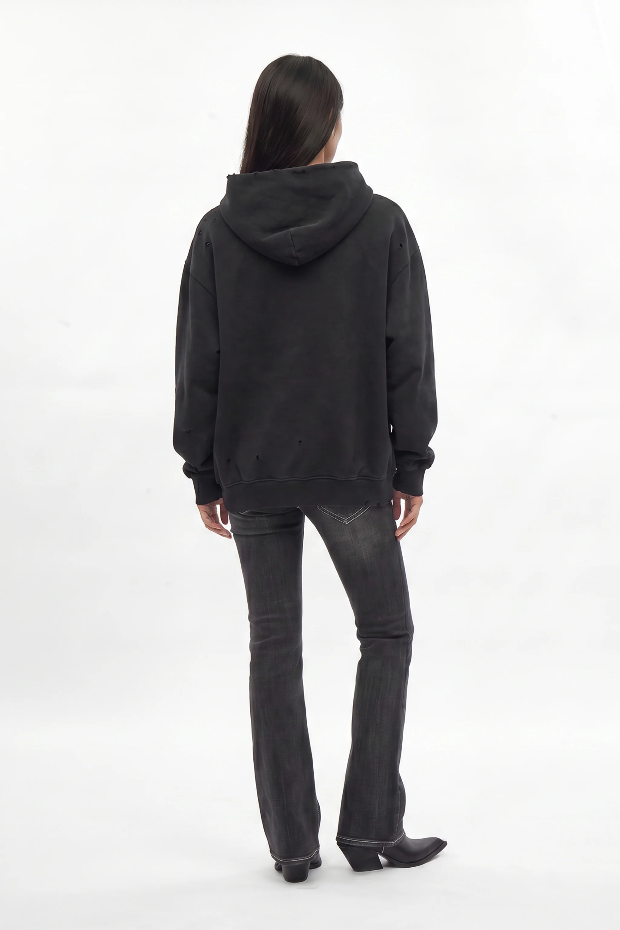 Silent Cross Hoodie in Black (W) - Image 3