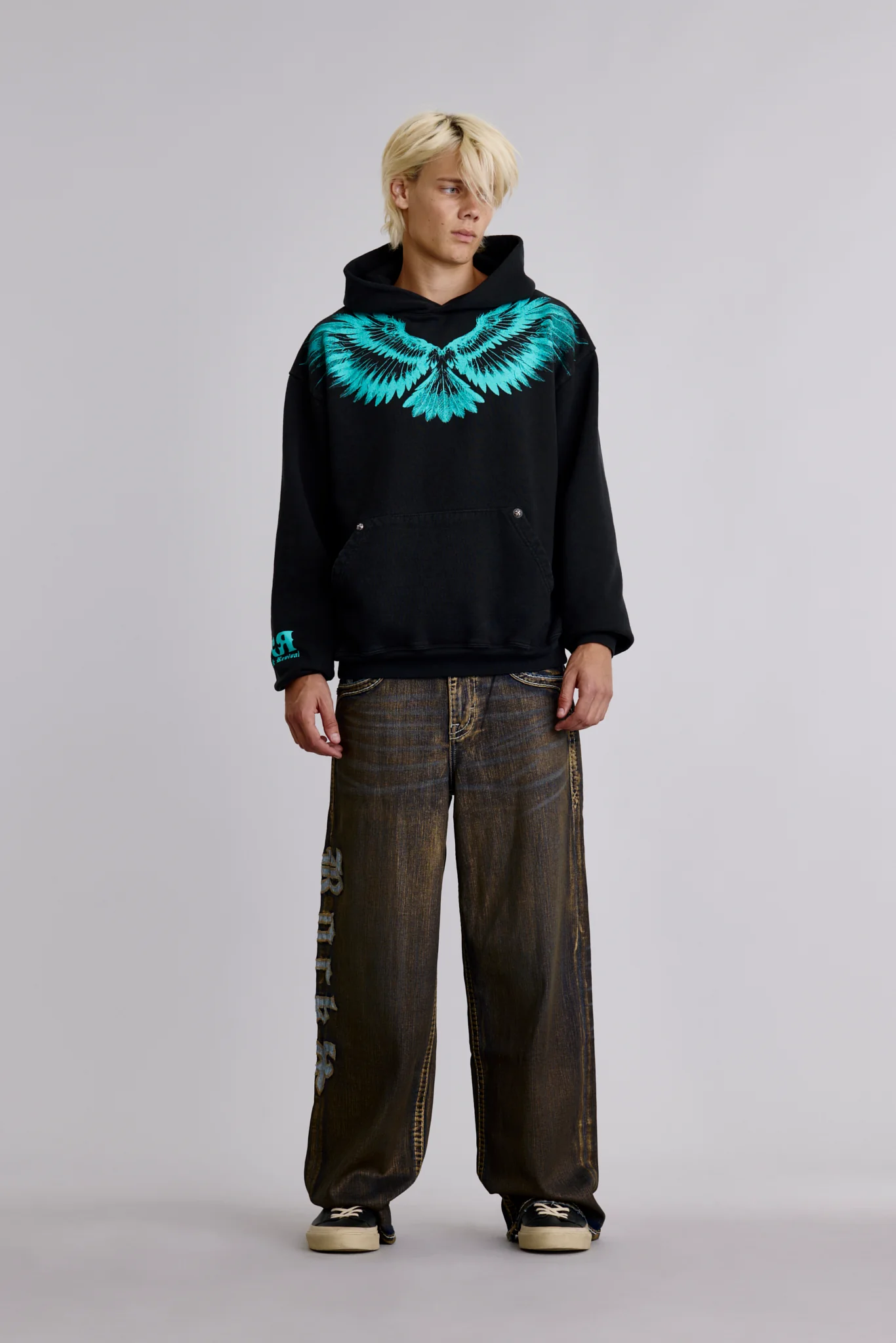 Infernal Wings Hoodie in Black - Image 2