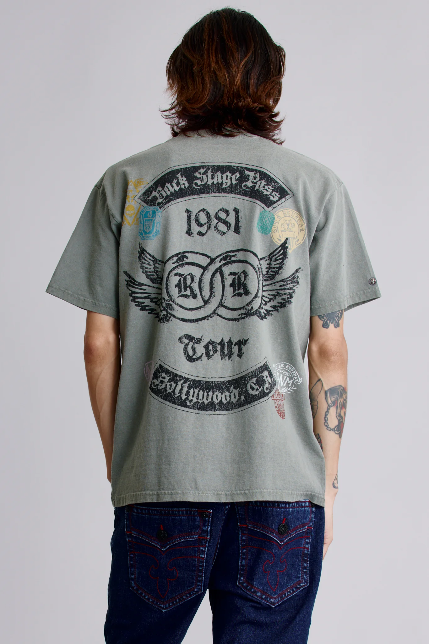 1981 Hollywood Tee in Sage - Image 2
