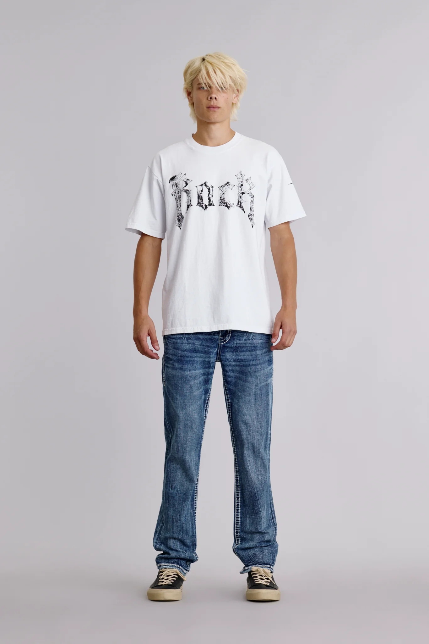 Rock Tee in White - Image 3
