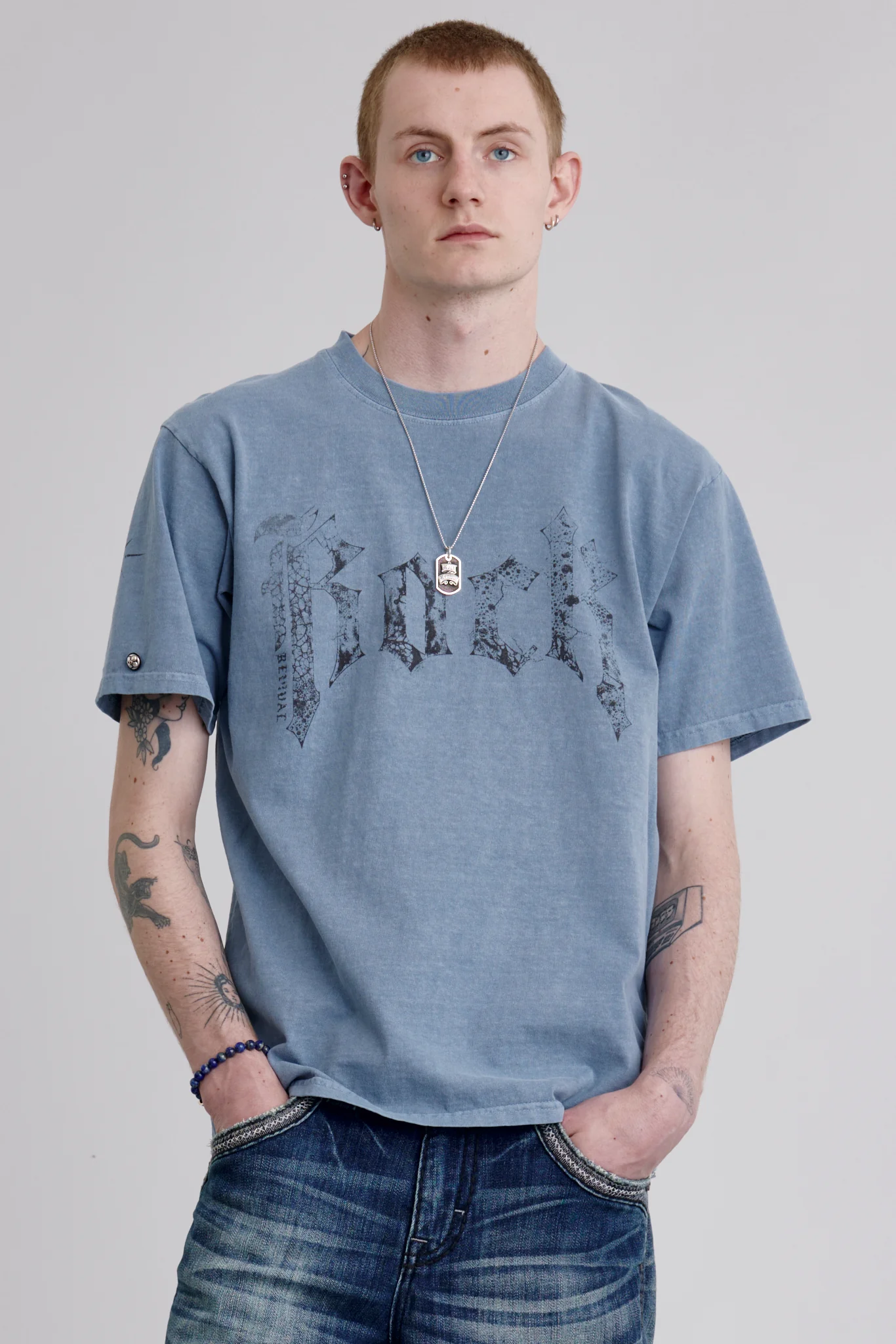 Rock Tee in Blue