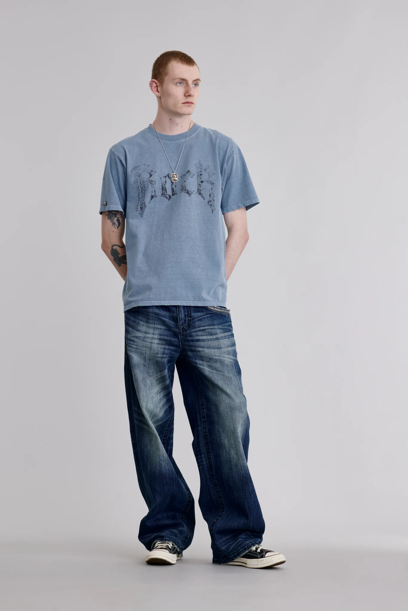 Rock Tee in Blue - Image 3