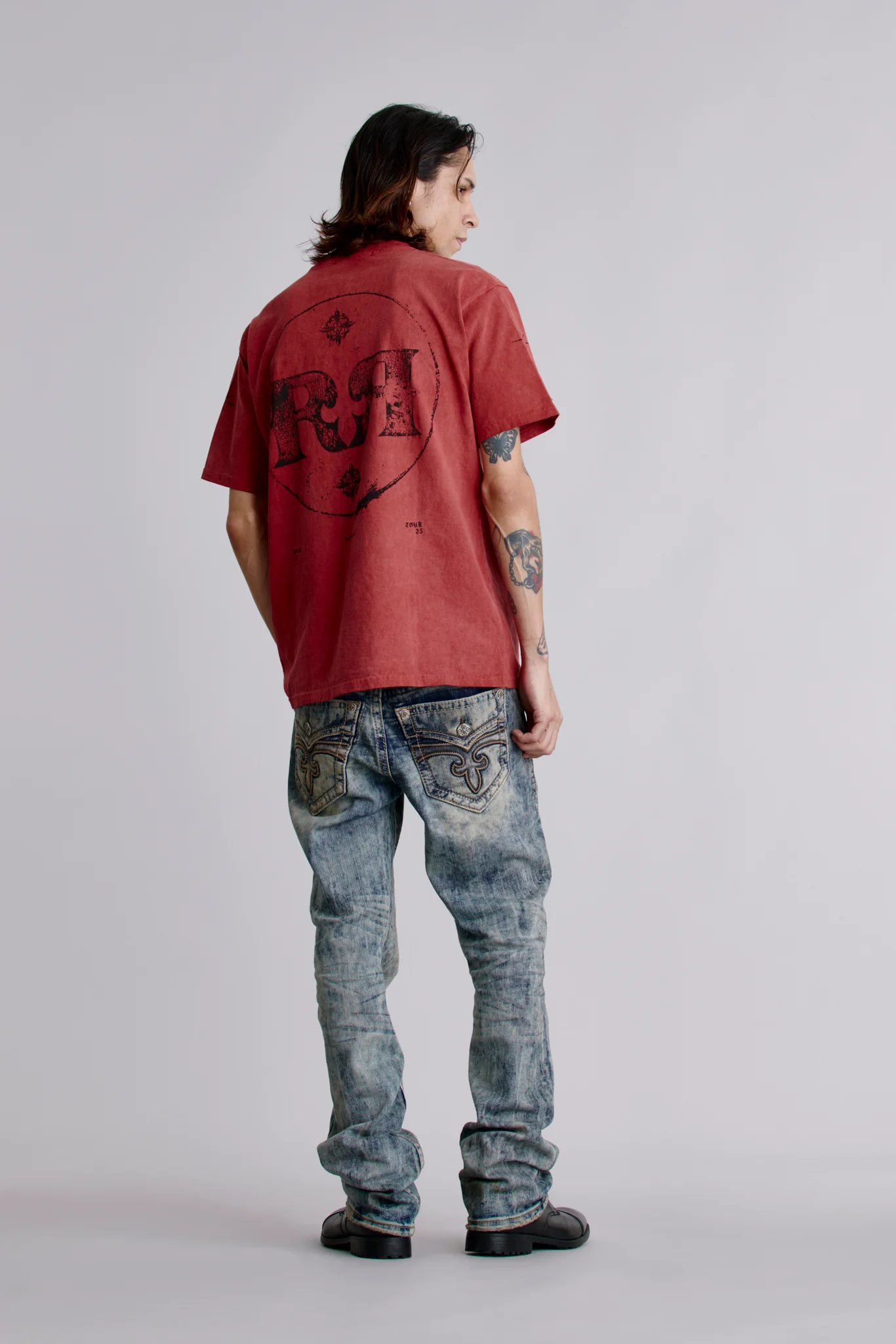 Rock Tee in Crimson - Image 4