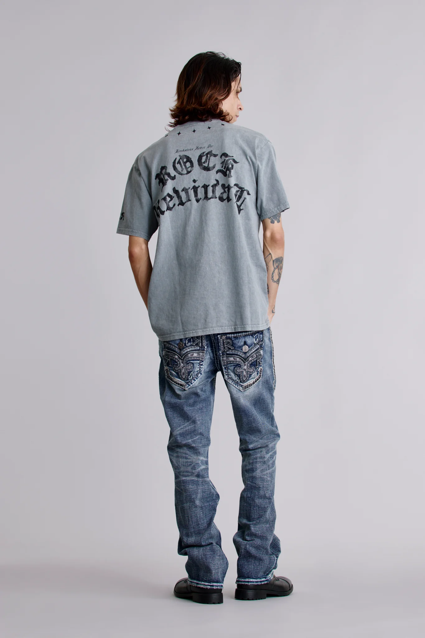 Crest Fade Tee in LA Gray - Image 4