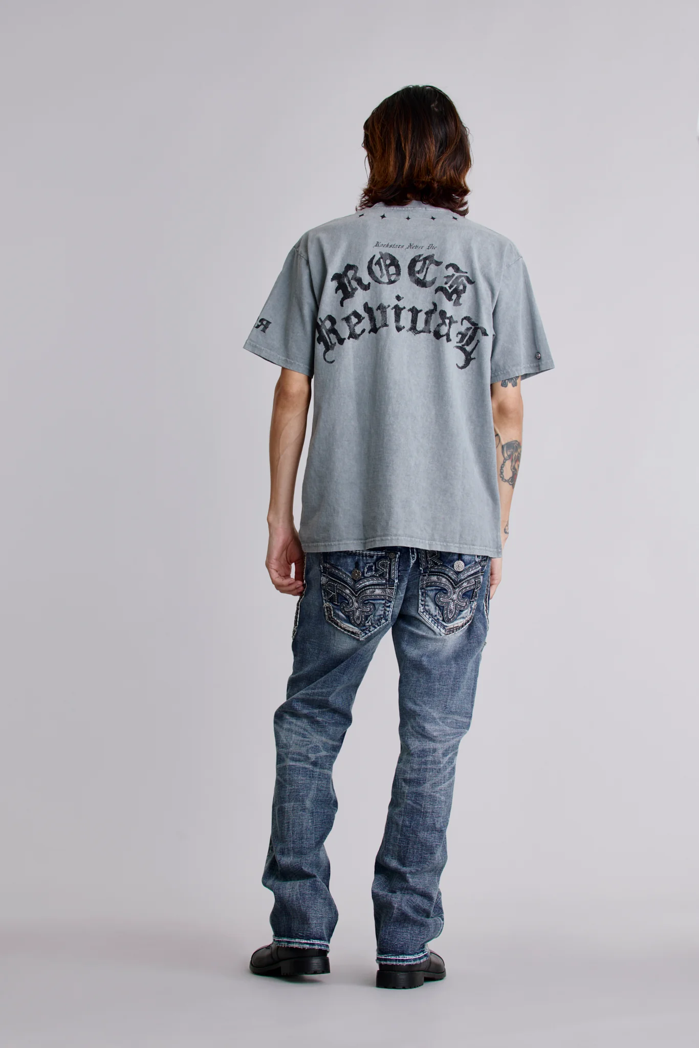 Crest Fade Tee in LA Gray - Image 5