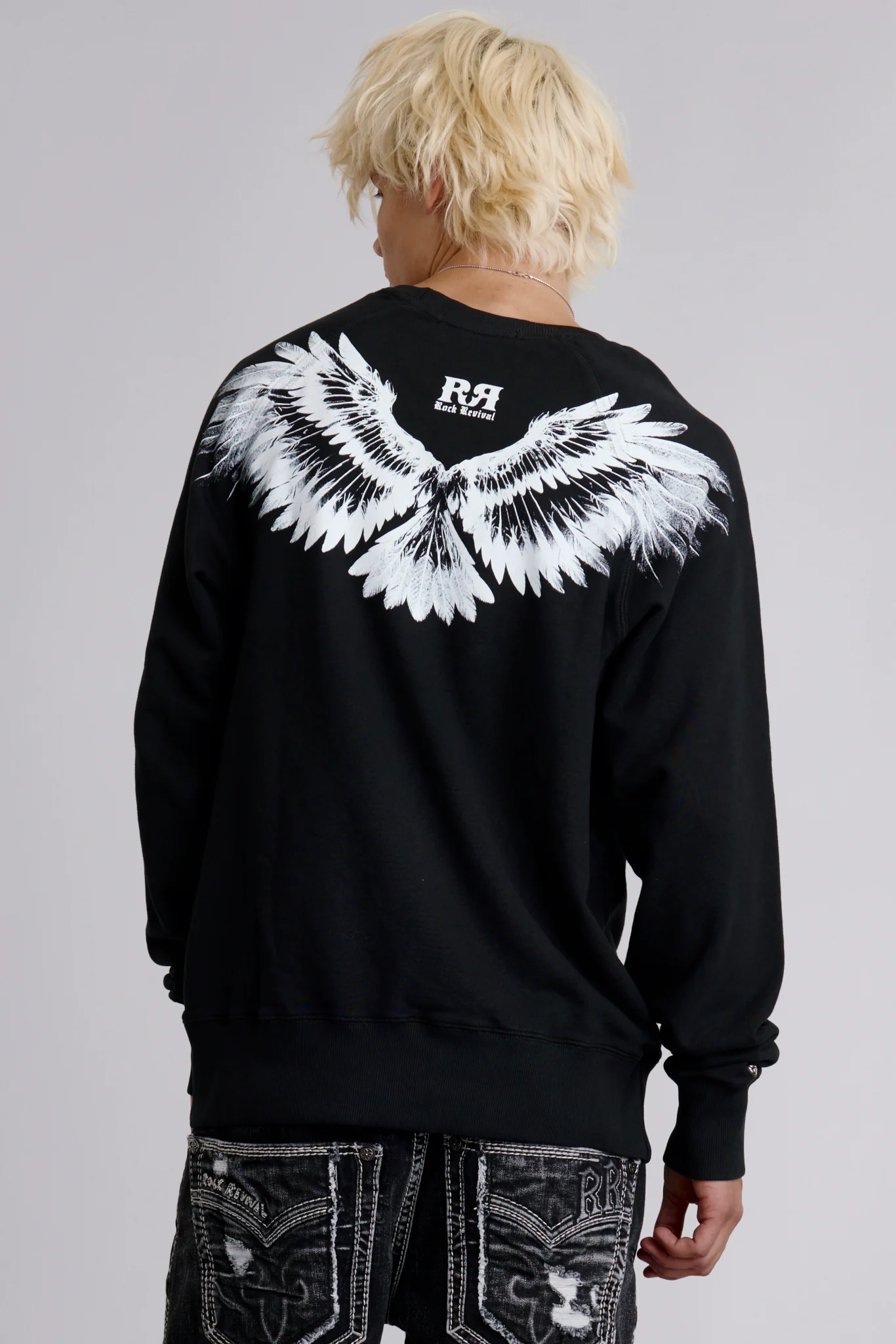 Soundwave Crewneck in Black - Image 2