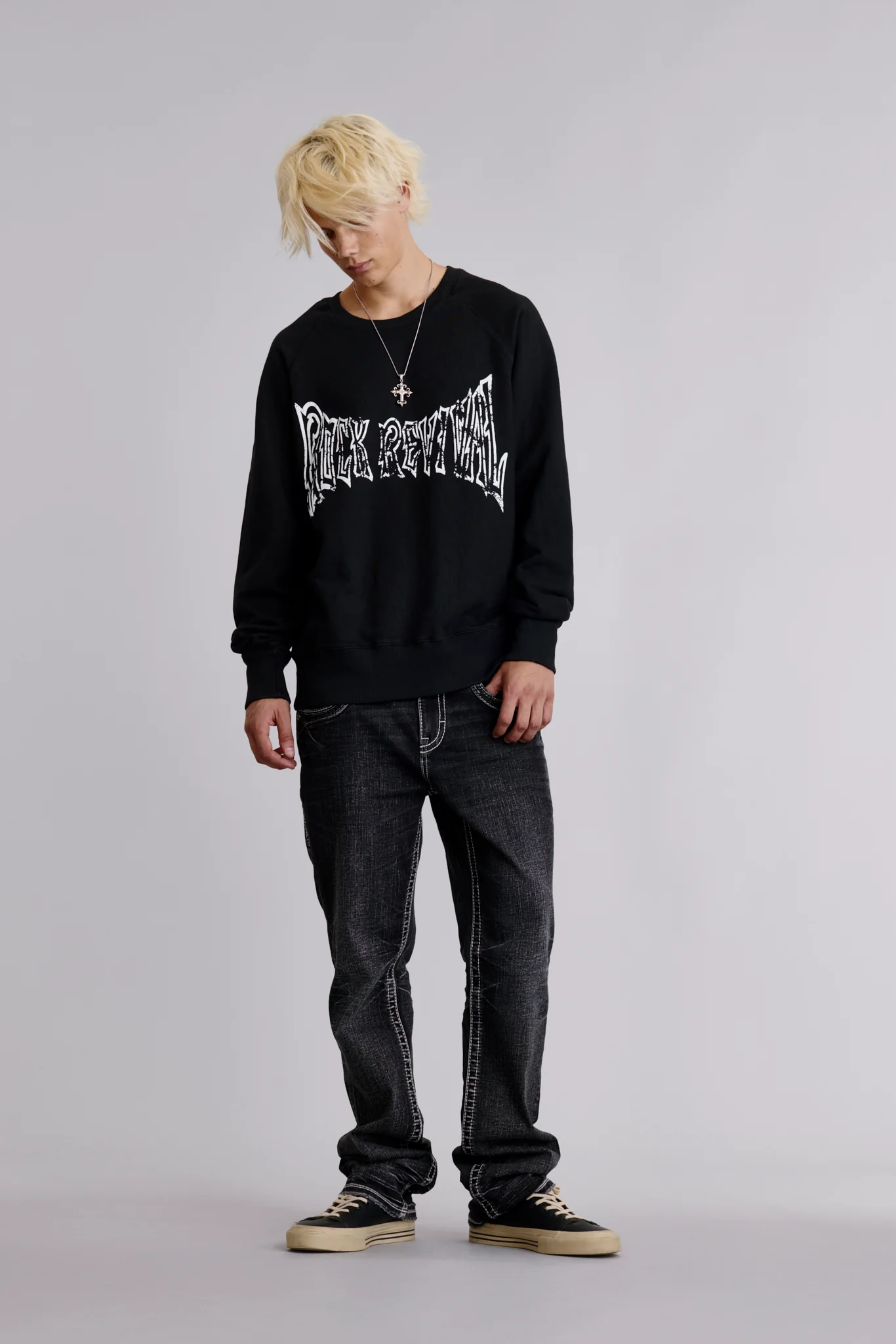 Soundwave Crewneck in Black - Image 3