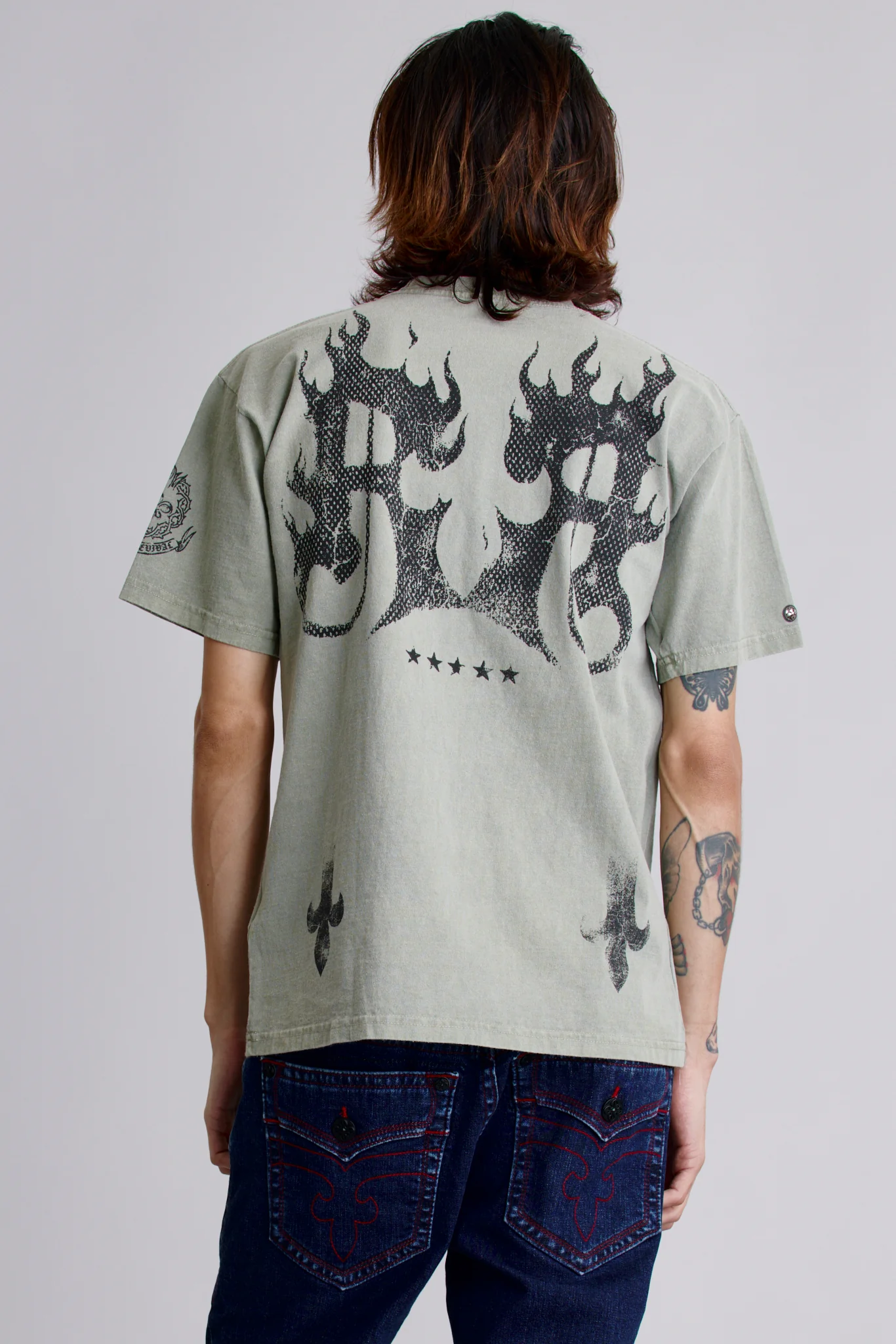 Inferno Crest Tee in Sage - Image 2