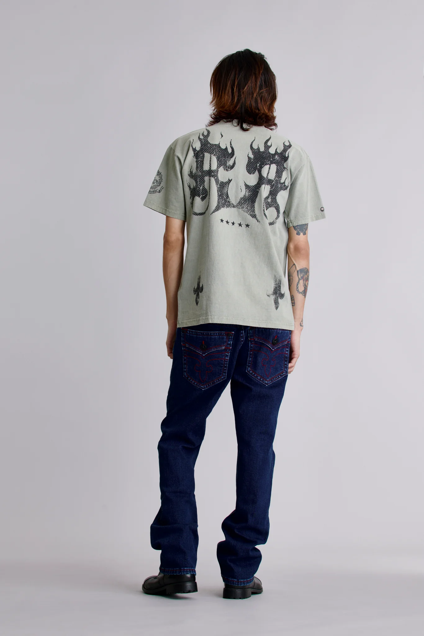 Inferno Crest Tee in Sage - Image 4