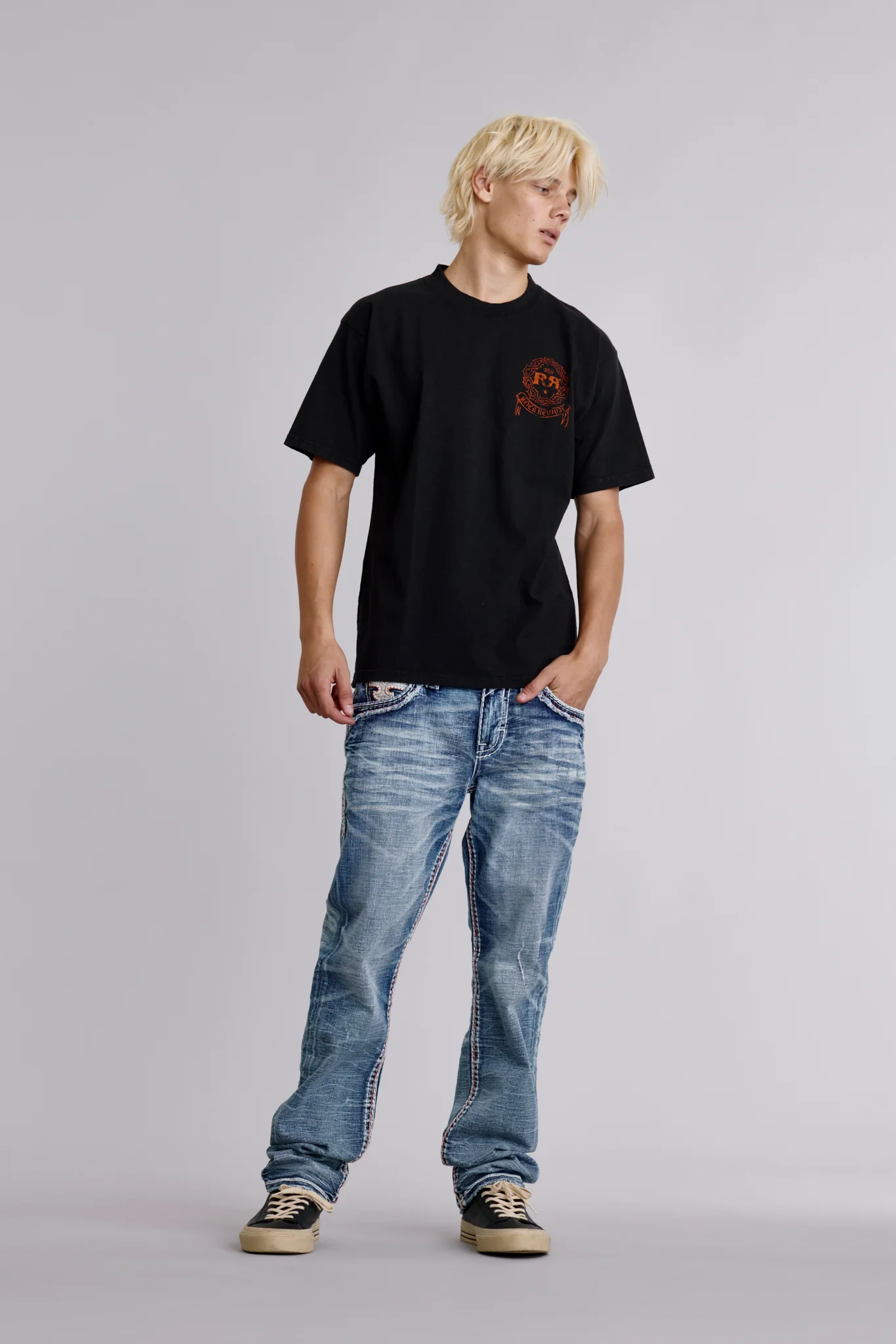 Inferno Emblem Tee in Black - Image 3