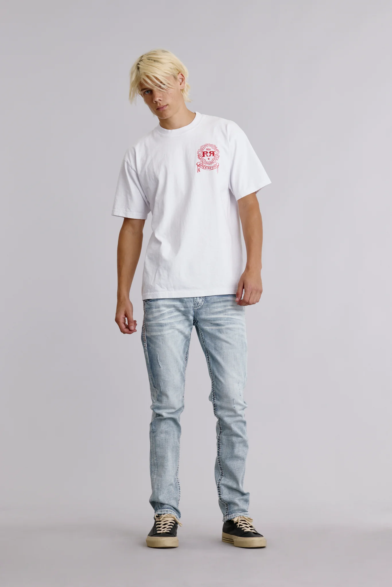 Inferno Emblem Tee in White - Image 3