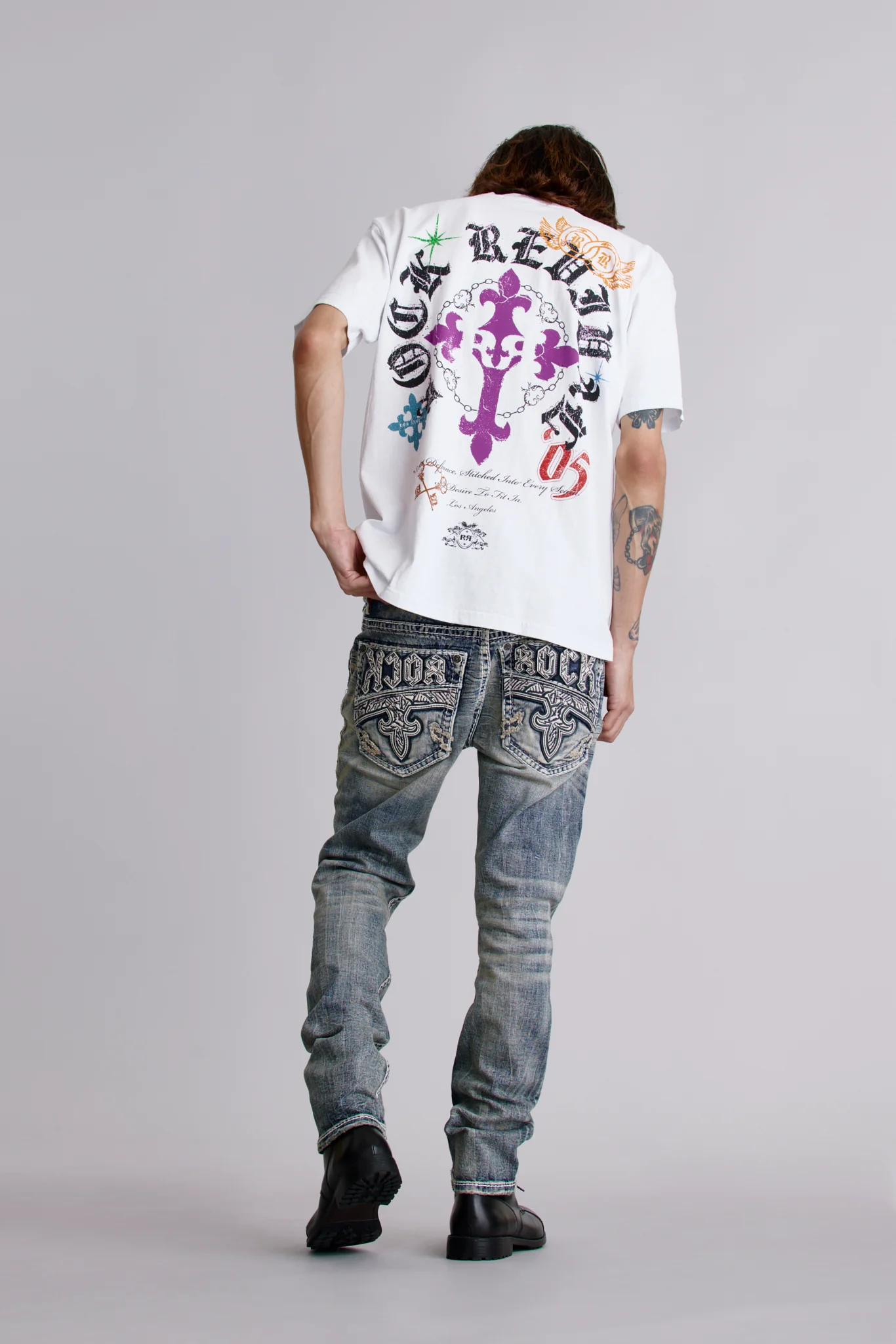 Crest Tee in White - Image 4