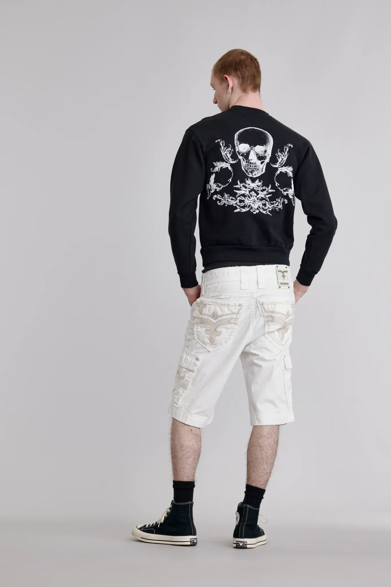 White Cargo Shorts - Image 2