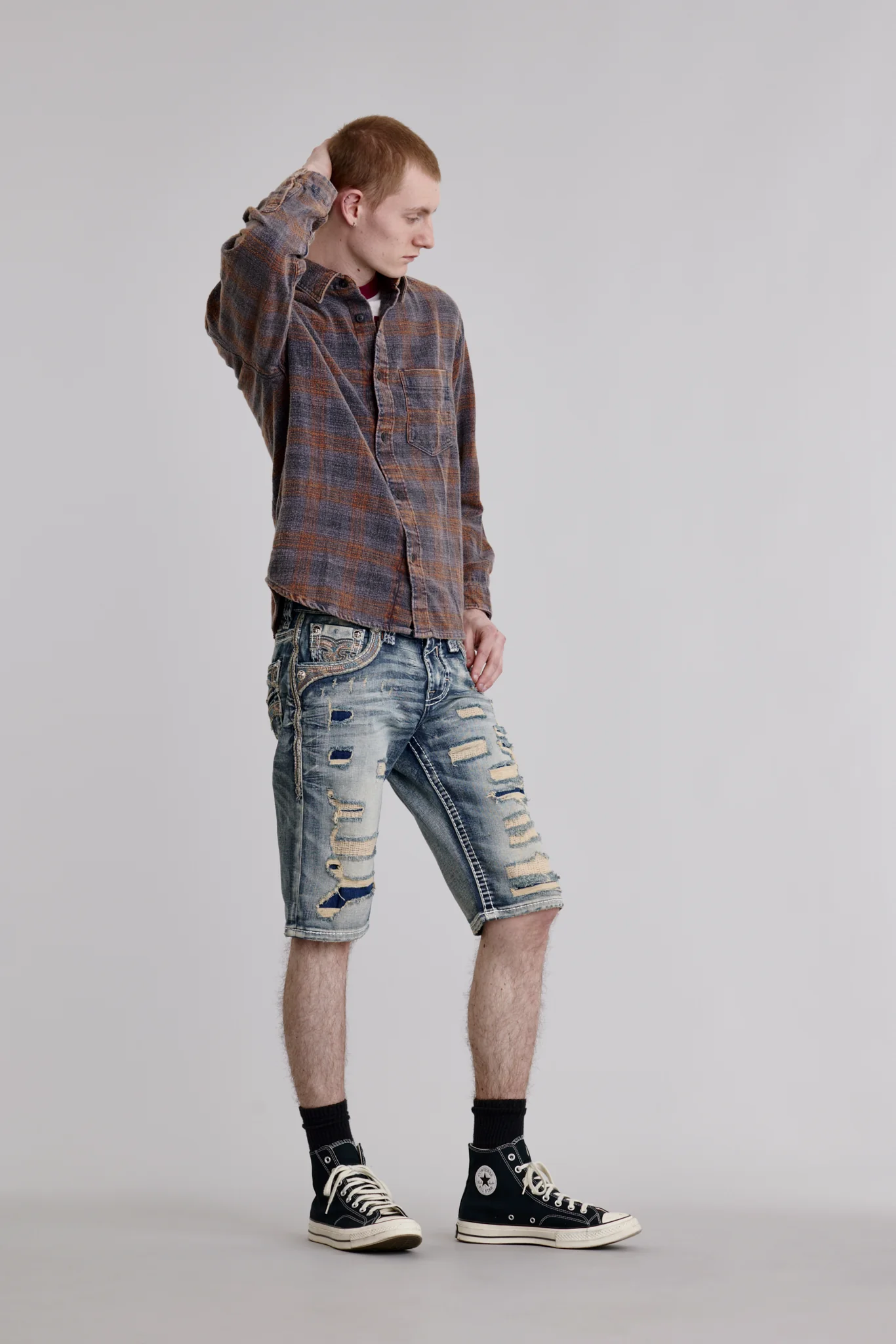 Satelite Denim Shorts - Image 6