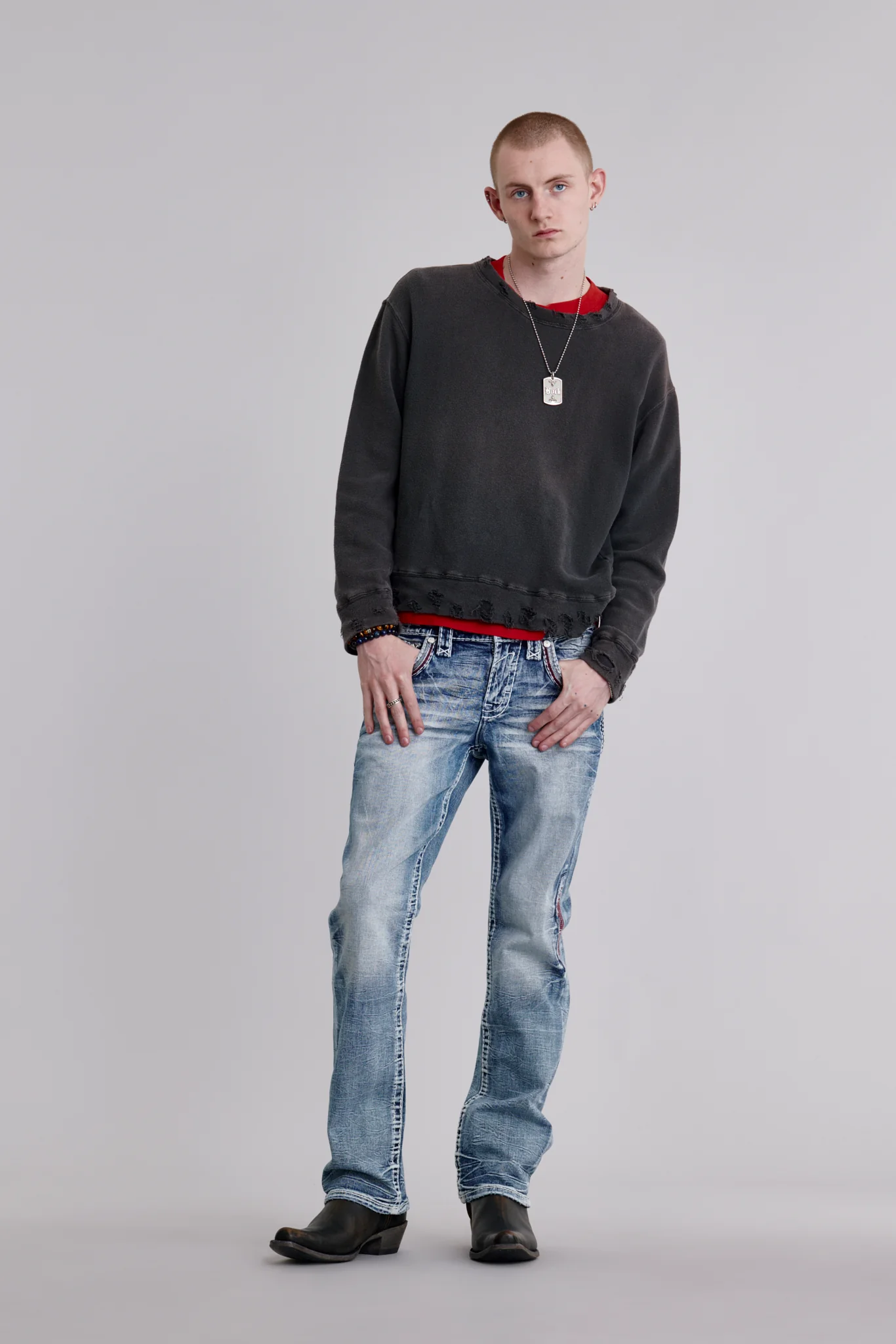 Skye Bootcut Jeans in Light Blue
