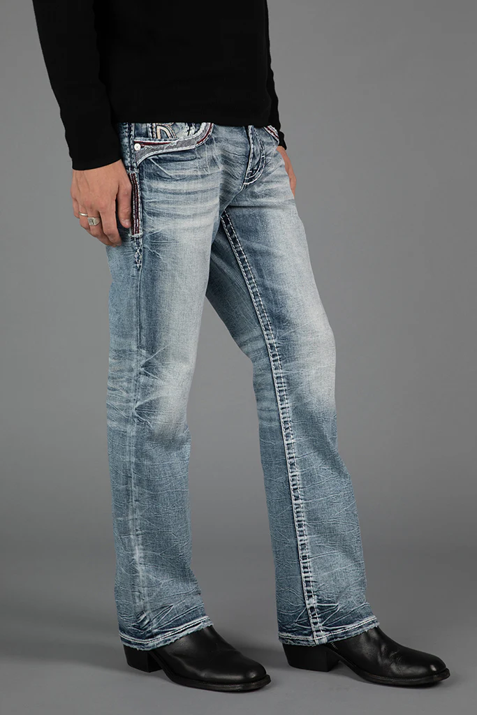 Skye Bootcut Jeans in Light Blue - Image 7