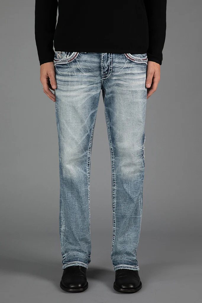 Skye Bootcut Jeans in Light Blue - Image 8