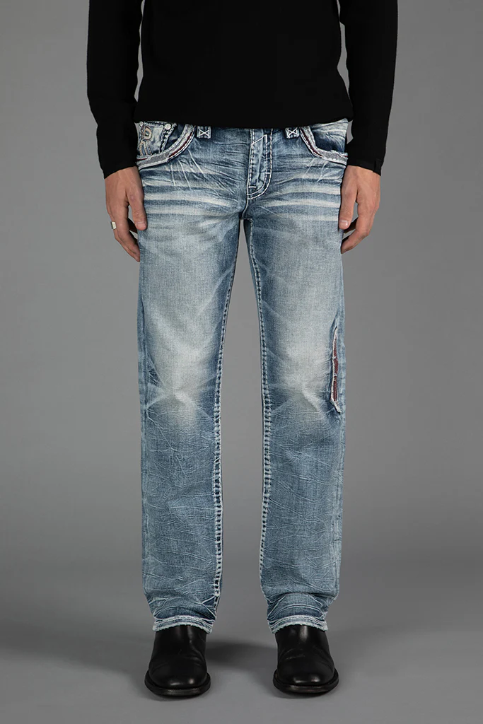 Skye Straight Jeans in Light Blue - Image 3