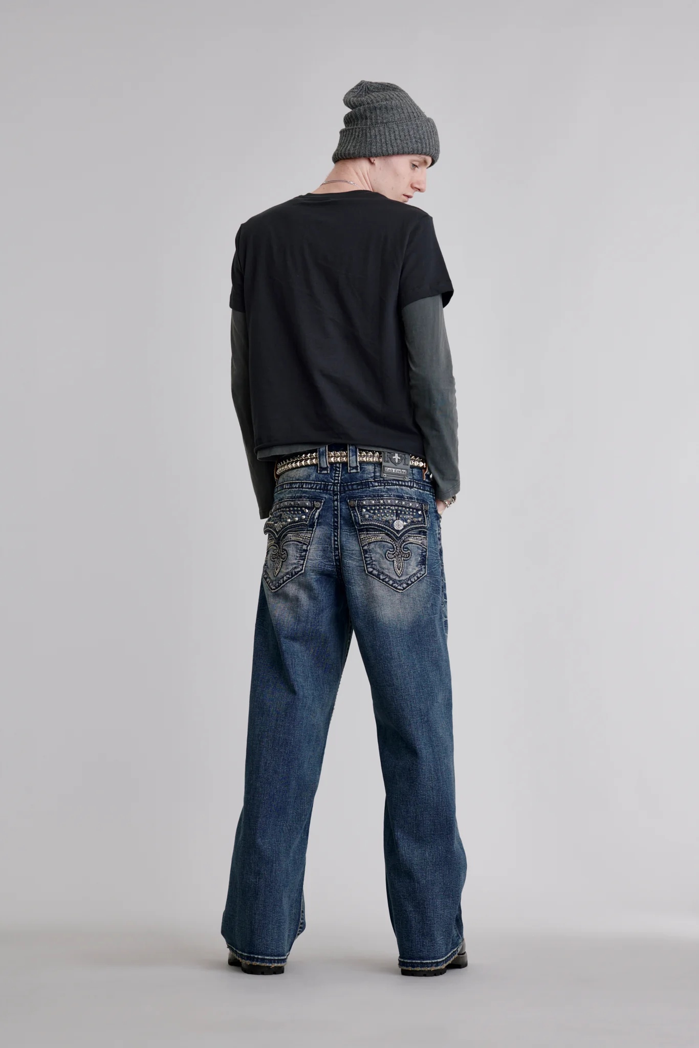 Steven Baggy 3 Jeans in Dark Blue - Image 3