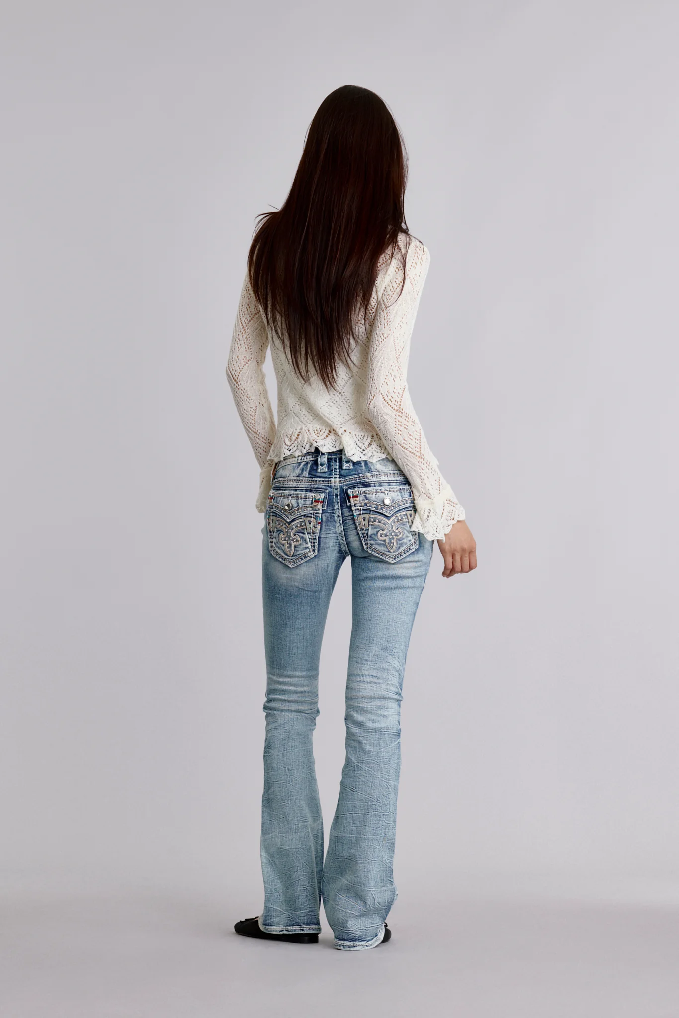 Talisa Low-Rise Bootcut Jeans - Image 2