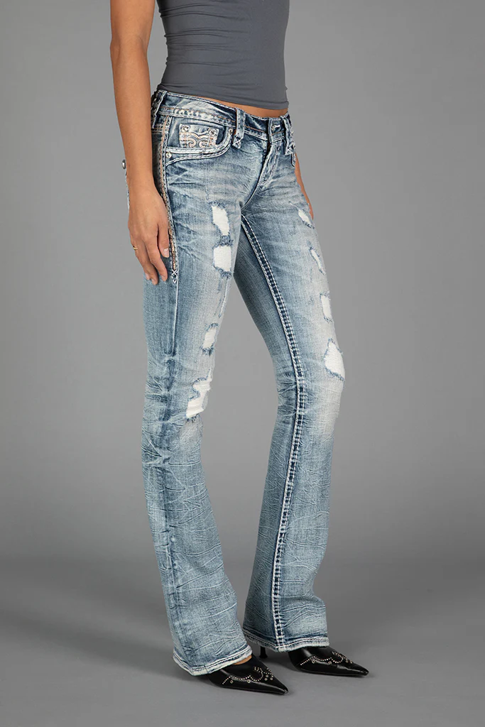 Talisa Low-Rise Bootcut Jeans - Image 5